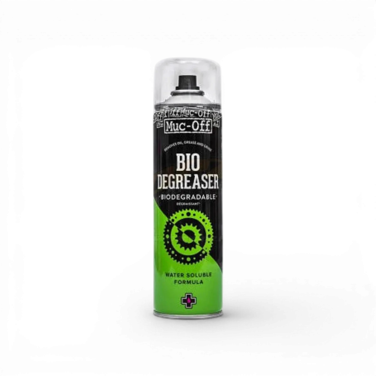 Dégraissant bio Muc-off en spray de 500 ml pour éliminer la saleté et la graisse des surfaces.