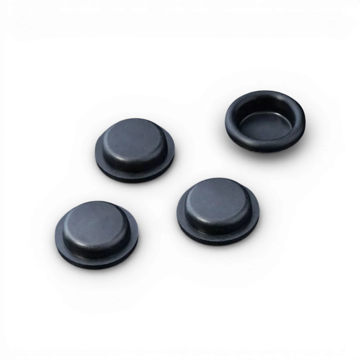 Quatre diaphragmes amortisseur basse pression Max Speed Technology, pièces détachées pour suspension, visibles en image.