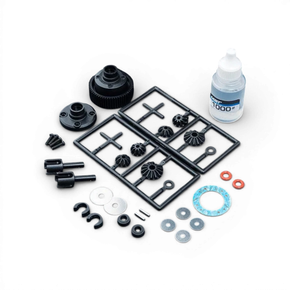 Différentiel à pignons RMX 2.5 de Max Speed Technology, pièce détachée pour véhicules, montrant les engrenages métalliques.
