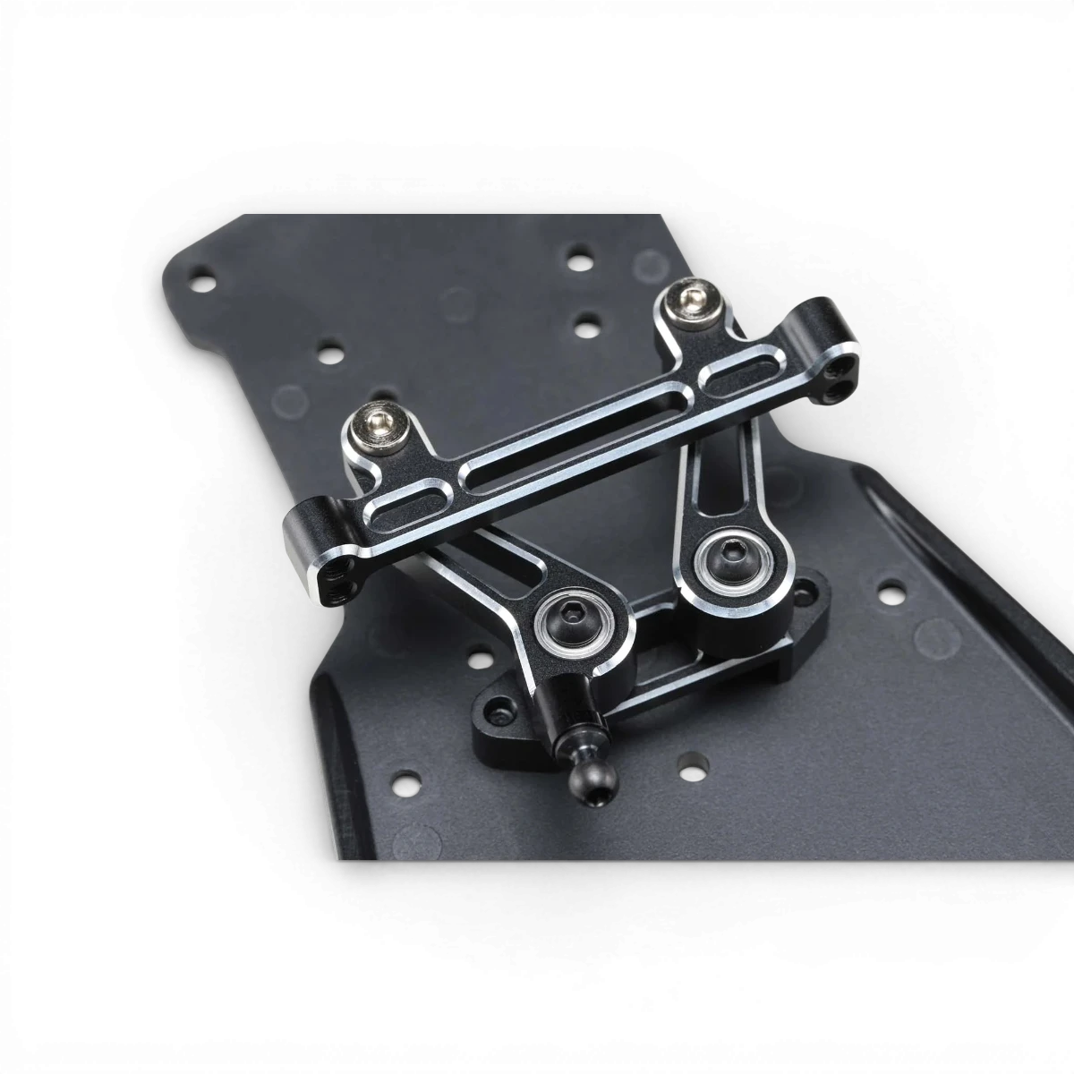 Direction en aluminium RD 2.0 pour voiture RC, pièce détachée de la marque Team Yokomo, montrée en détail dans l'image.