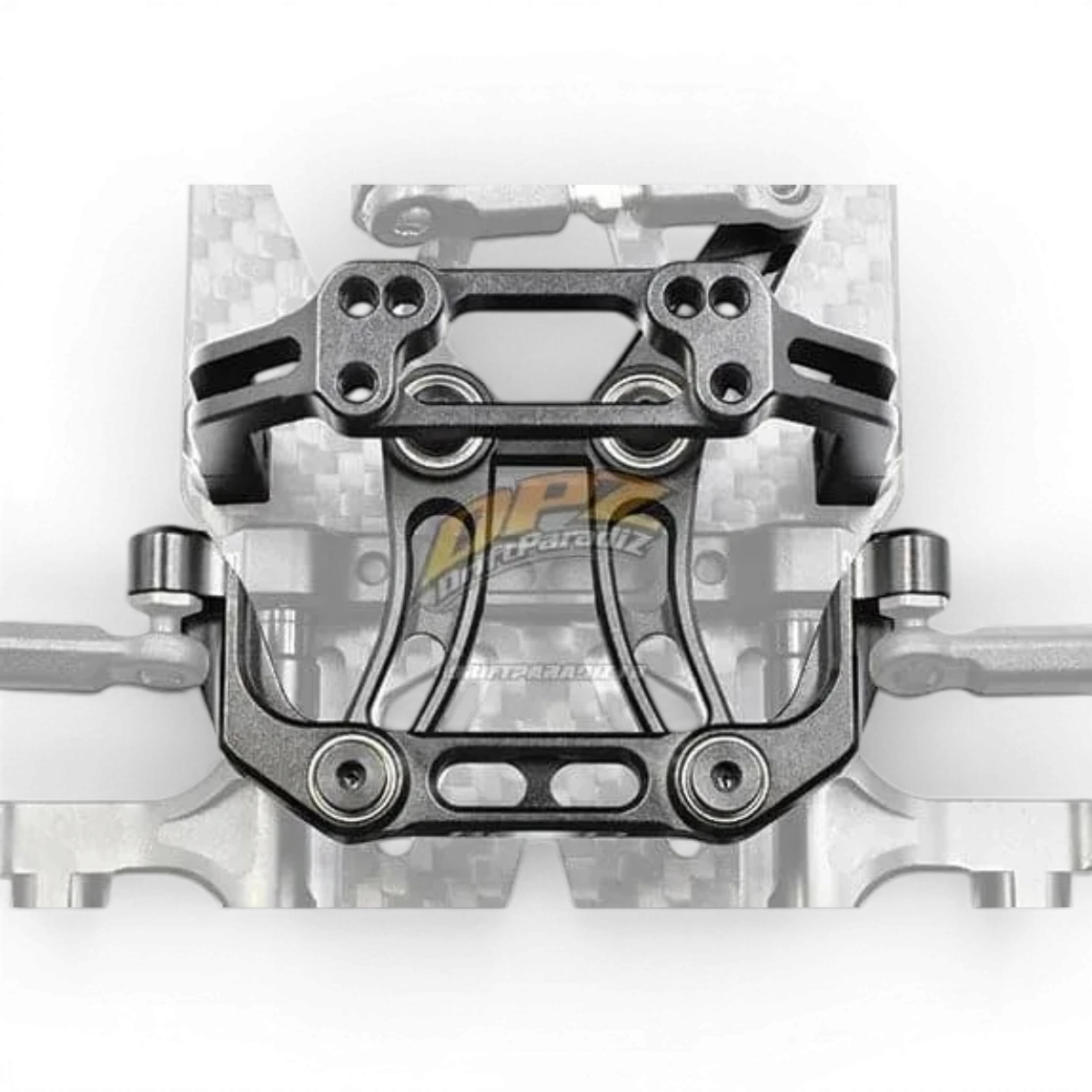 Ciseaux-glissière pour direction de vélo Team Reve D, pièce détachée pour version bell crank, en métal noir.