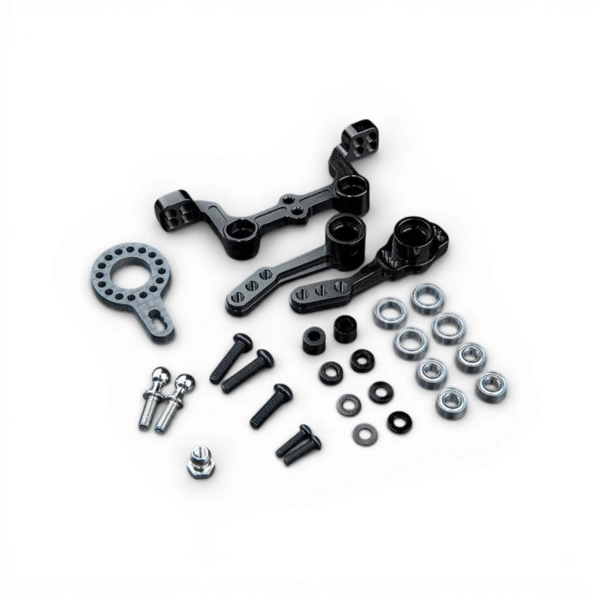 Direction en aluminium pour RMX 2.5 et FMX 2.0, pièce détachée légère et robuste de Max Speed Technology, vue de face.