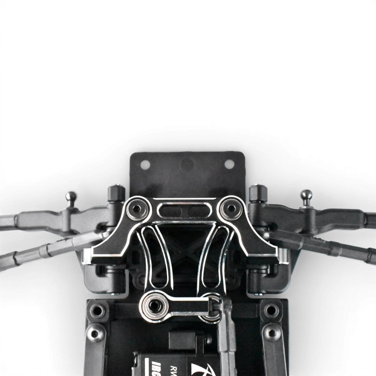Direction RDX en aluminium de Team Reve D, vue de face, avec détails du tube et de la fixation, pour vélo.
