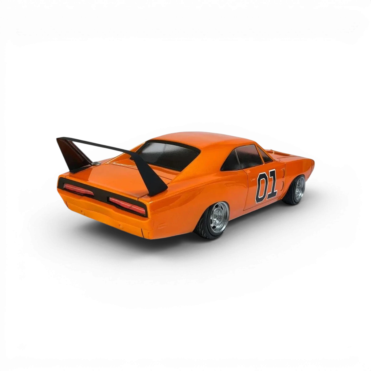 Carrosserie Dodge Charger Daytona en plastique pour RC, marque Aplastics RC, avec détails réalistes et finition précise.