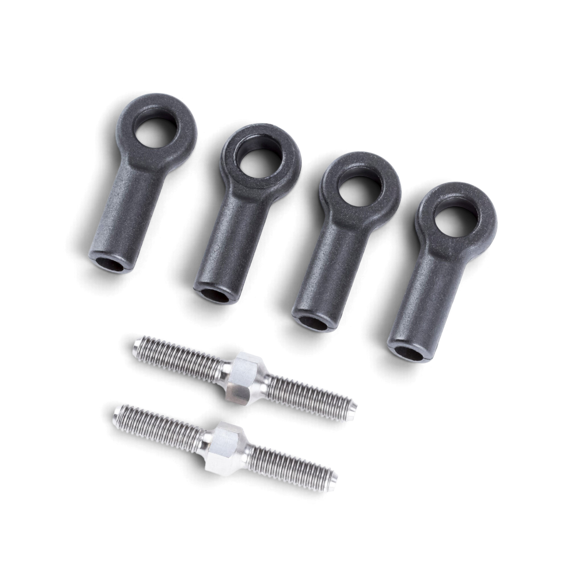 Biellettes de direction en titane DriftParadiZ 24 mm avec chapes fines pour châssis RC Drift à grand angle