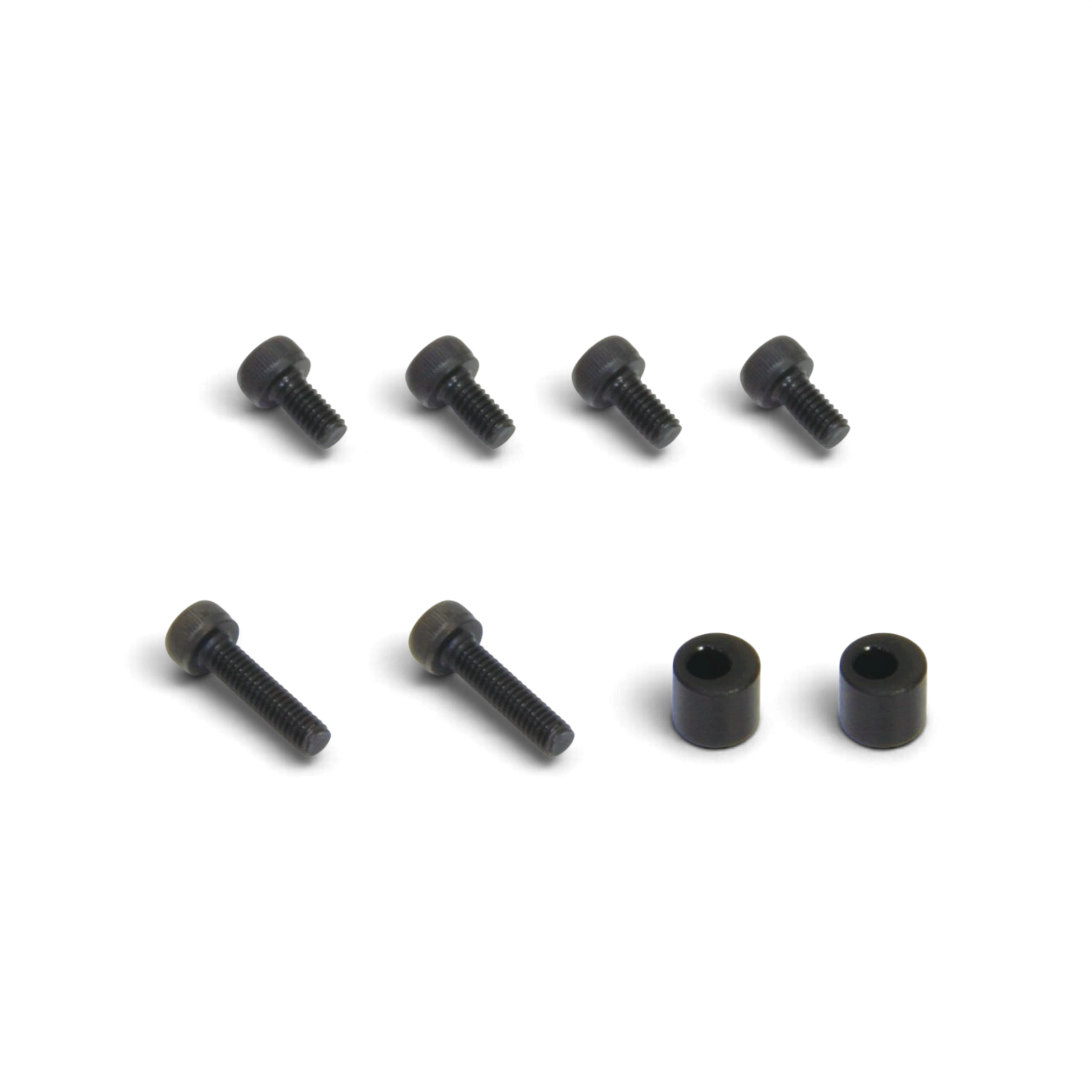 Kit de butées de fusée excentriques noires DriftParadiZ pour fusées V.I.A avec vis M2.5 incluses