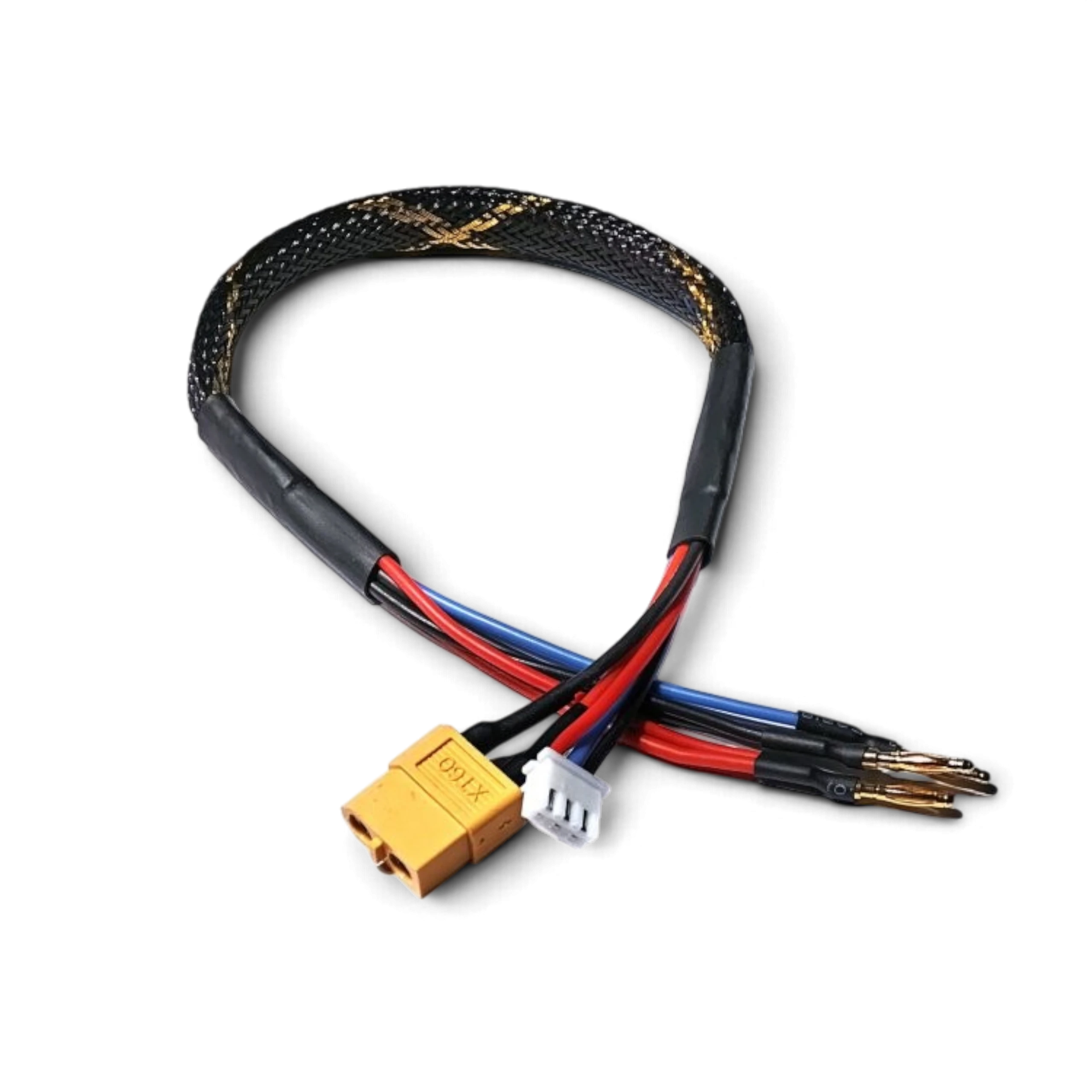 Câble de charge DriftParadiZ XT60 vers bullet 2mm pour batterie LiPo Hard Case Mini de modèles RC