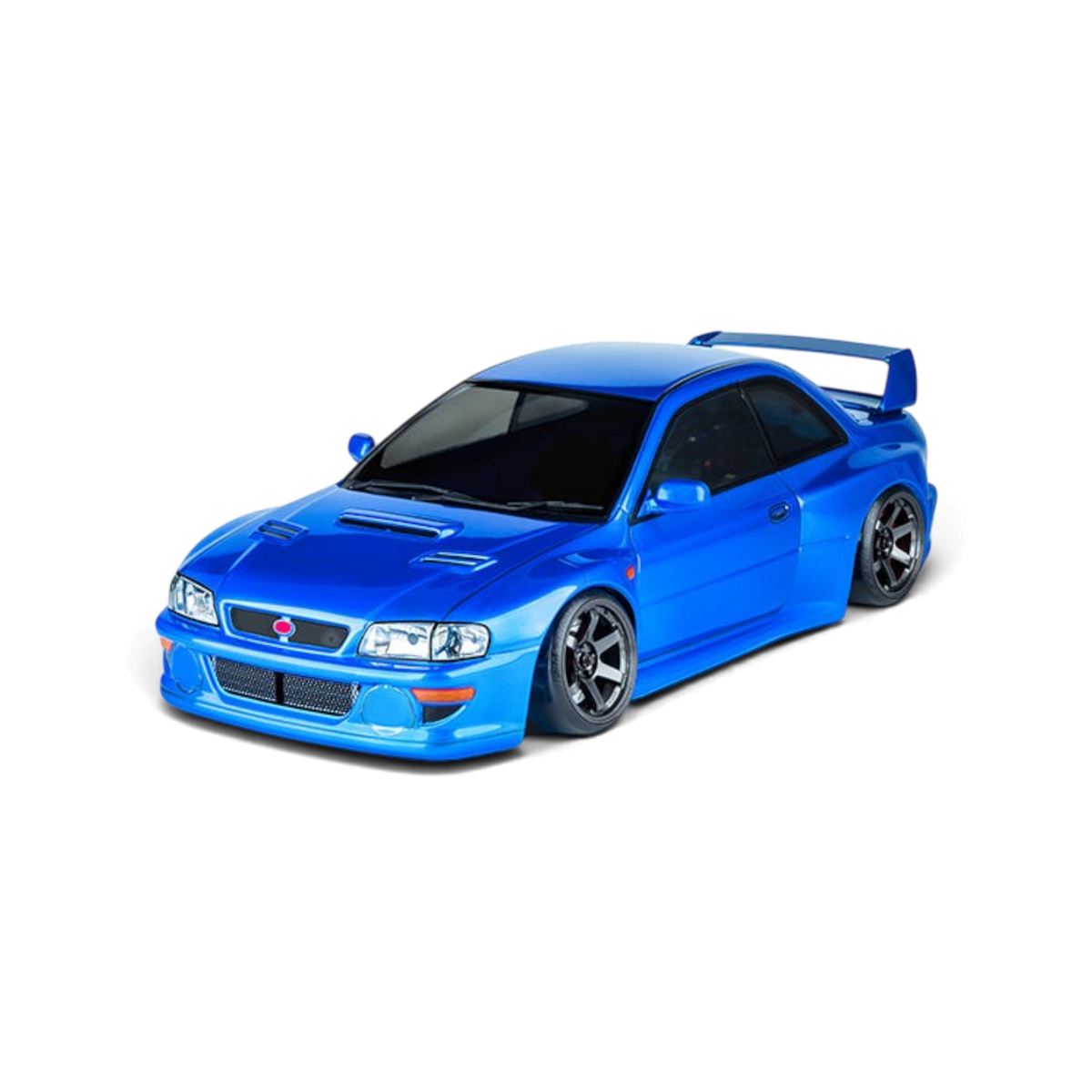 Carrosserie DriftParadiZ 22B bleue pour voiture RC 1/10 avec empattement 257 mm et largeur 195 mm