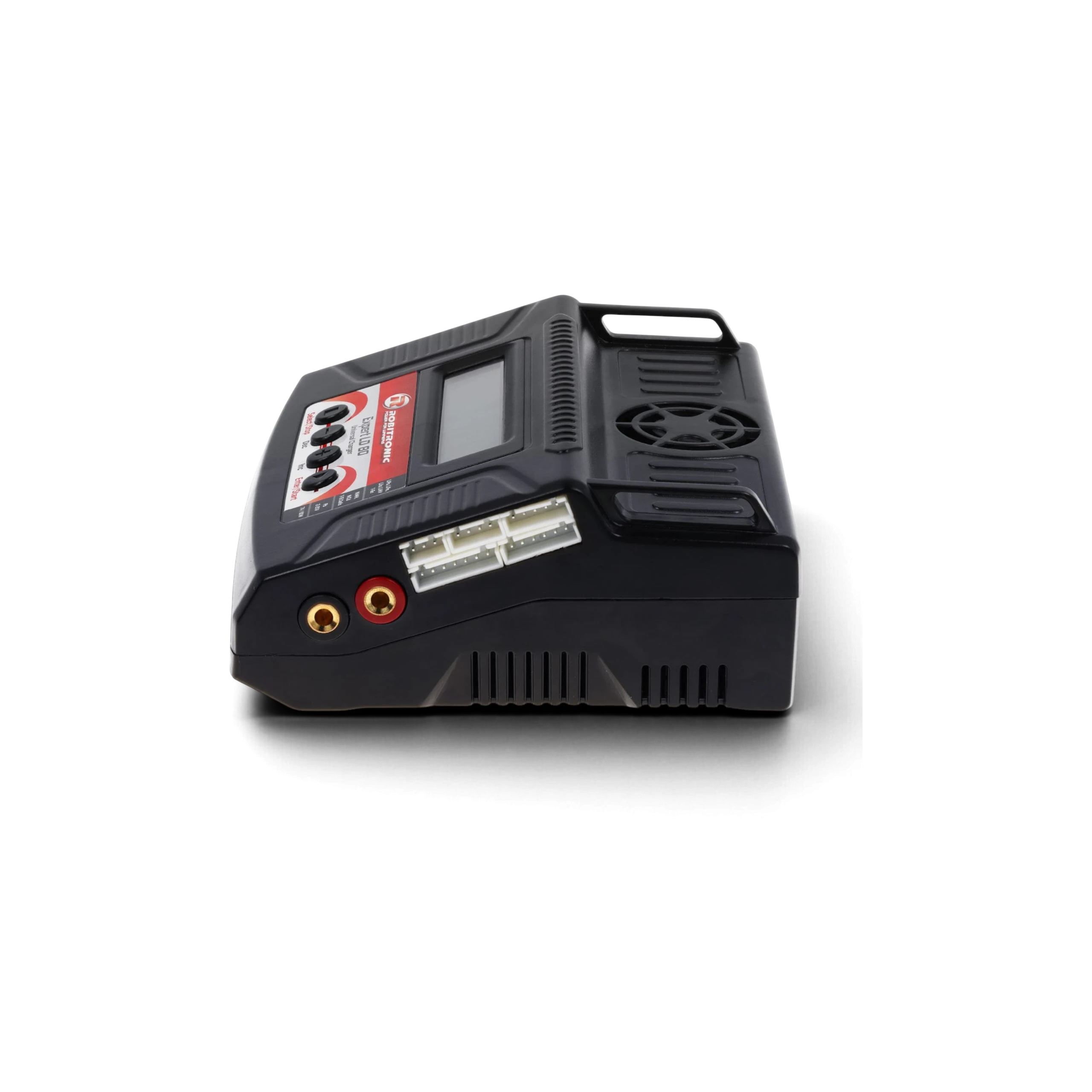 Chargeur multifonction Robitronic Expert LD 80 V2 noir pour batteries RC, vendu par DriftParadiZ
