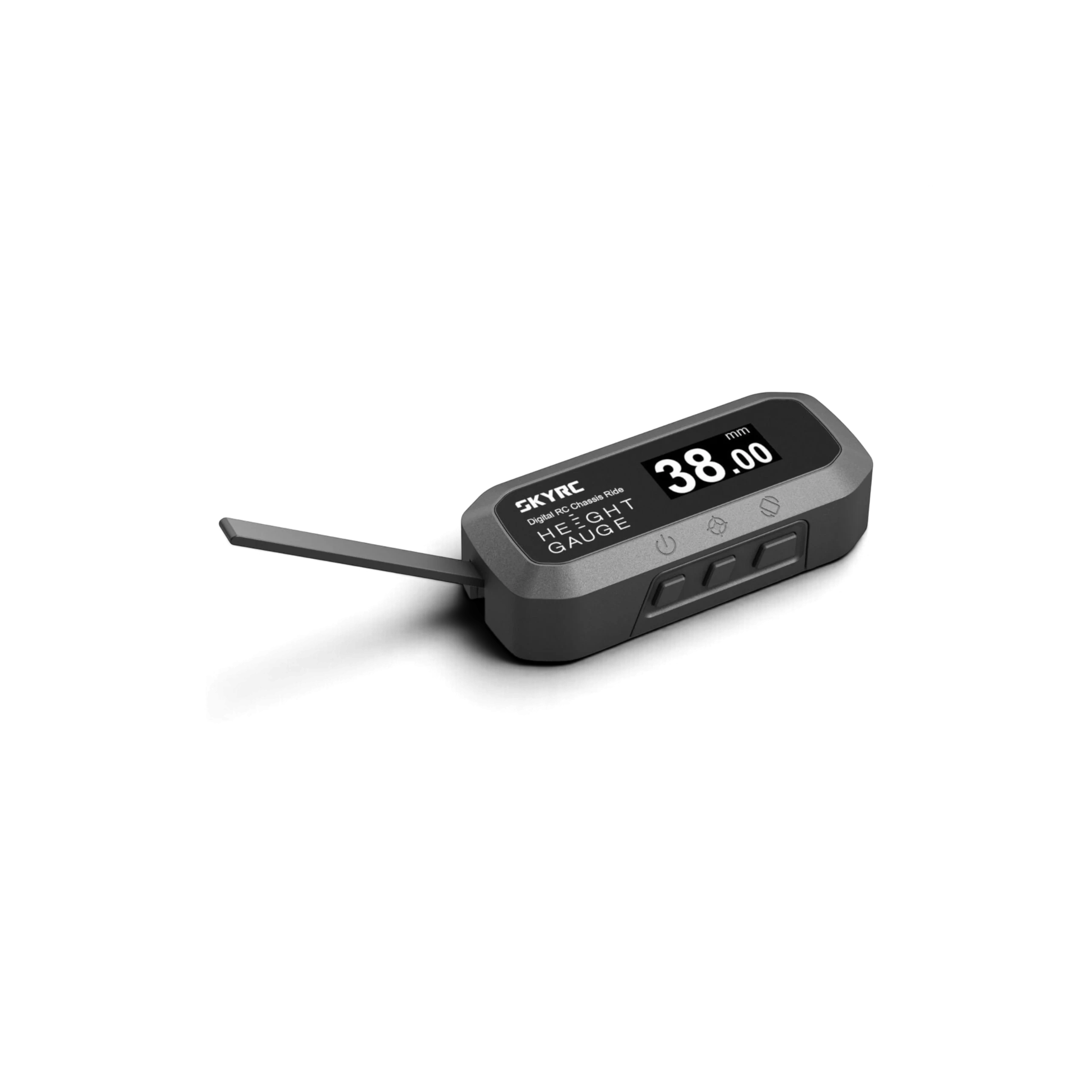 Jauge de hauteur de châssis digitale SkyRC pour voiture RC vendue par DriftParadiZ avec écran LCD inversible