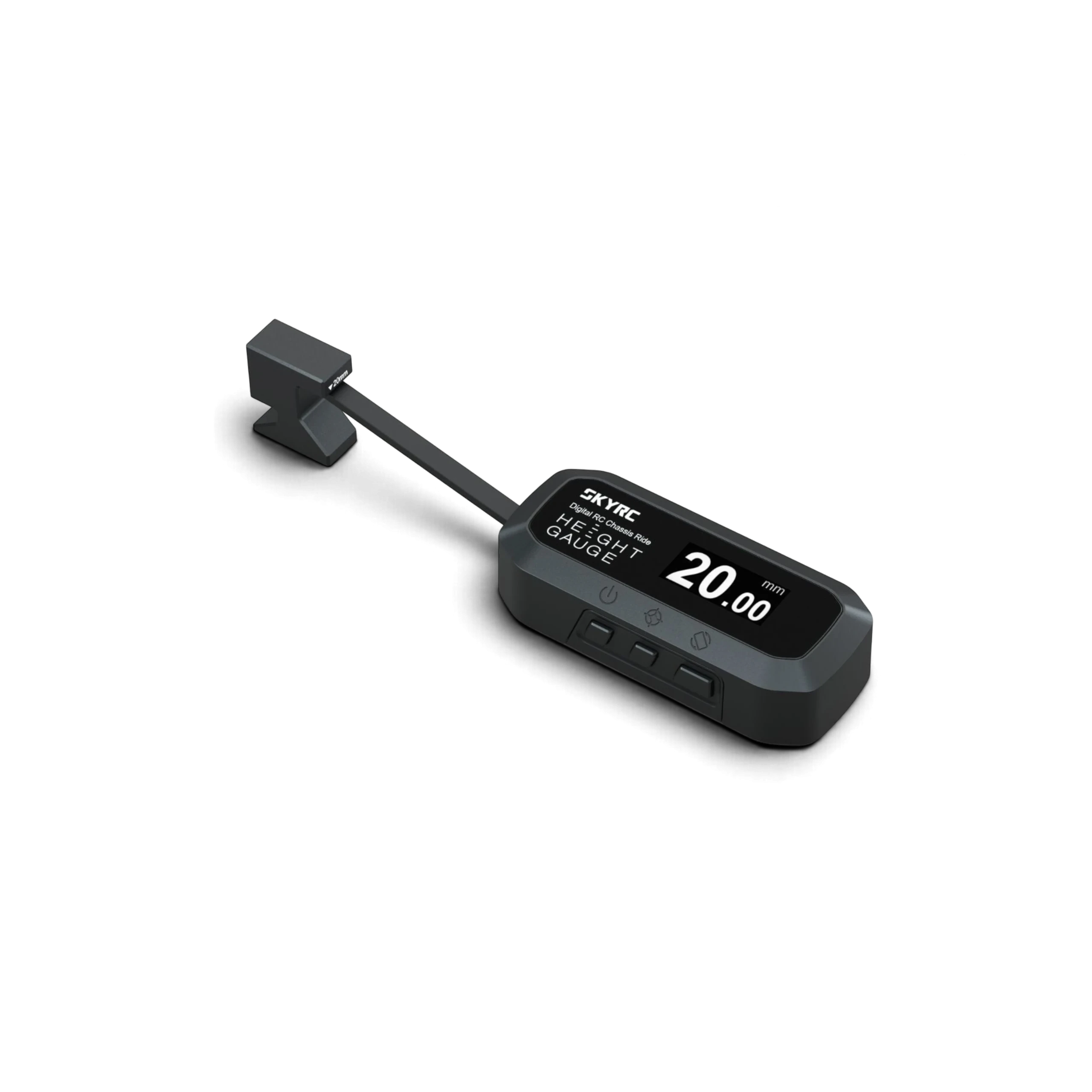 Jauge de hauteur de châssis digitale SkyRC DriftParadiZ avec écran LCD affichant 20 mm pour voitures RC