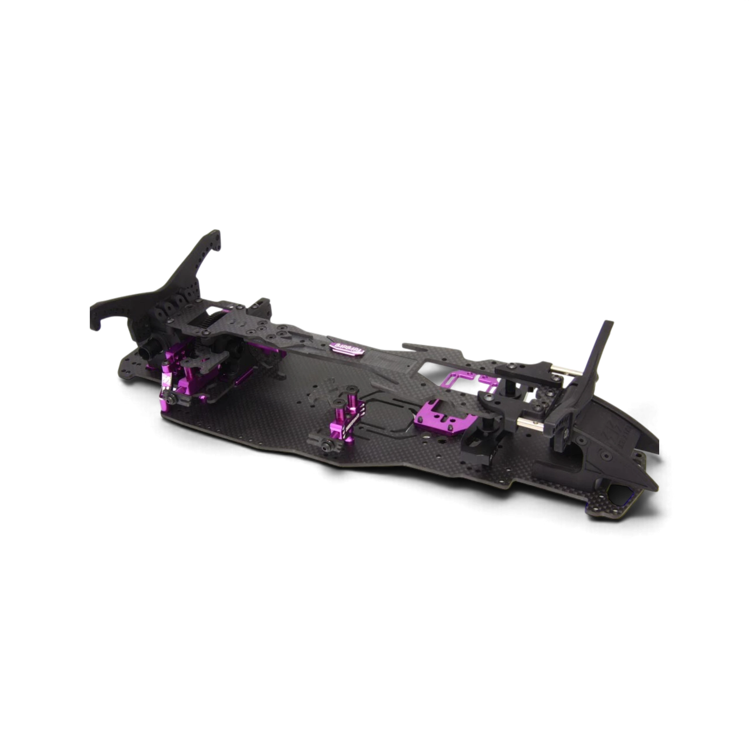 Kit de conversion DriftParadiZ Barbara en carbone noir et aluminium violet pour châssis RC SHIBATA GRK5 et GS2 EVO