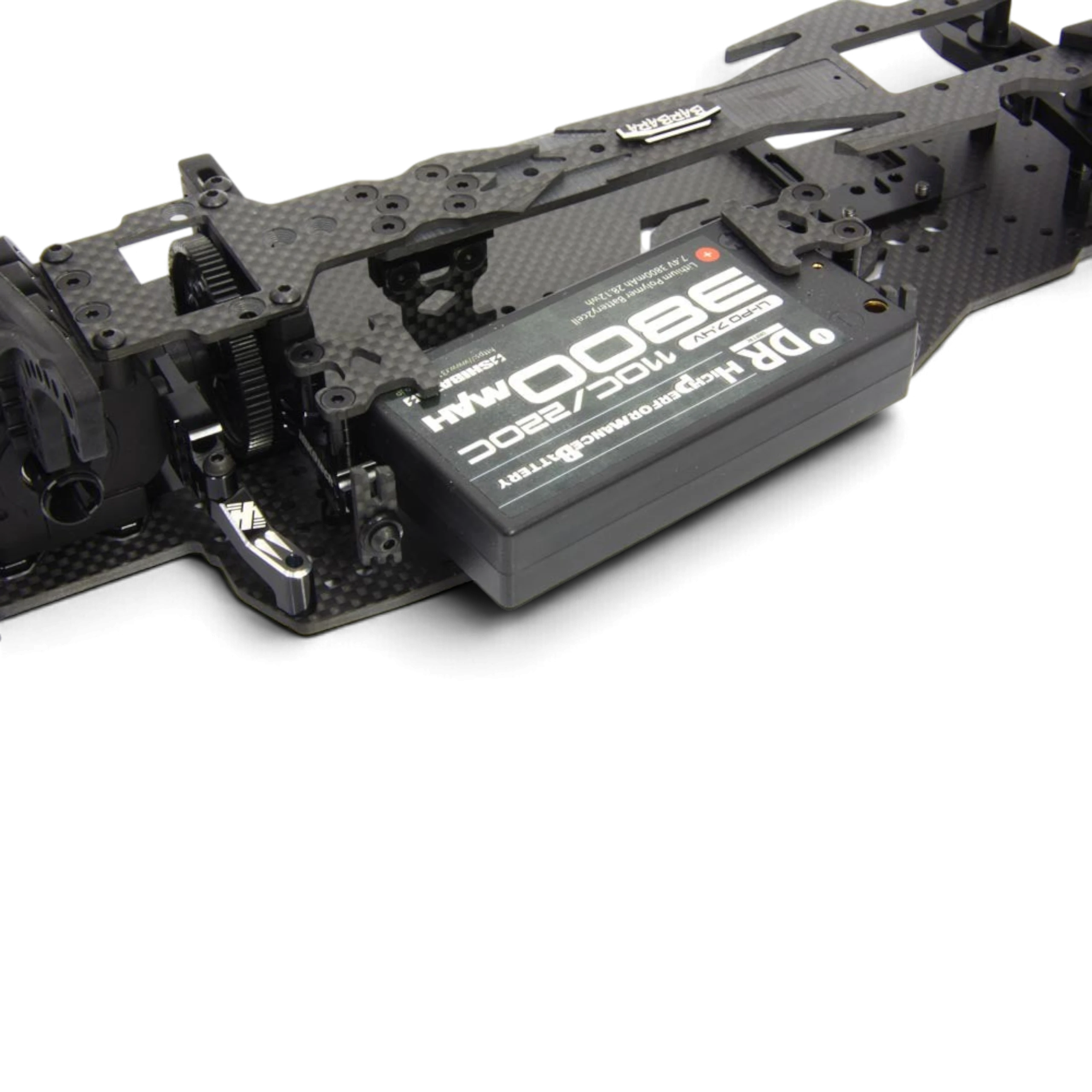 Kit de conversion DriftParadiZ Barbara en carbone pour châssis RC GRK5 et GS2 EVO avec support batterie ajustable