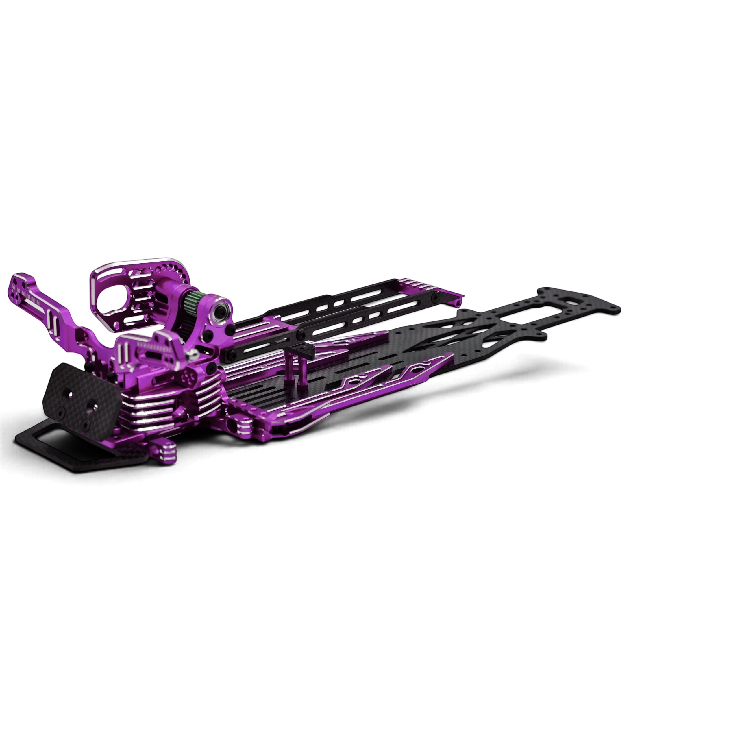 Kit de conversion châssis SV2 Rhino Racing par DriftParadiZ avec platine en carbone et pièces en aluminium violet