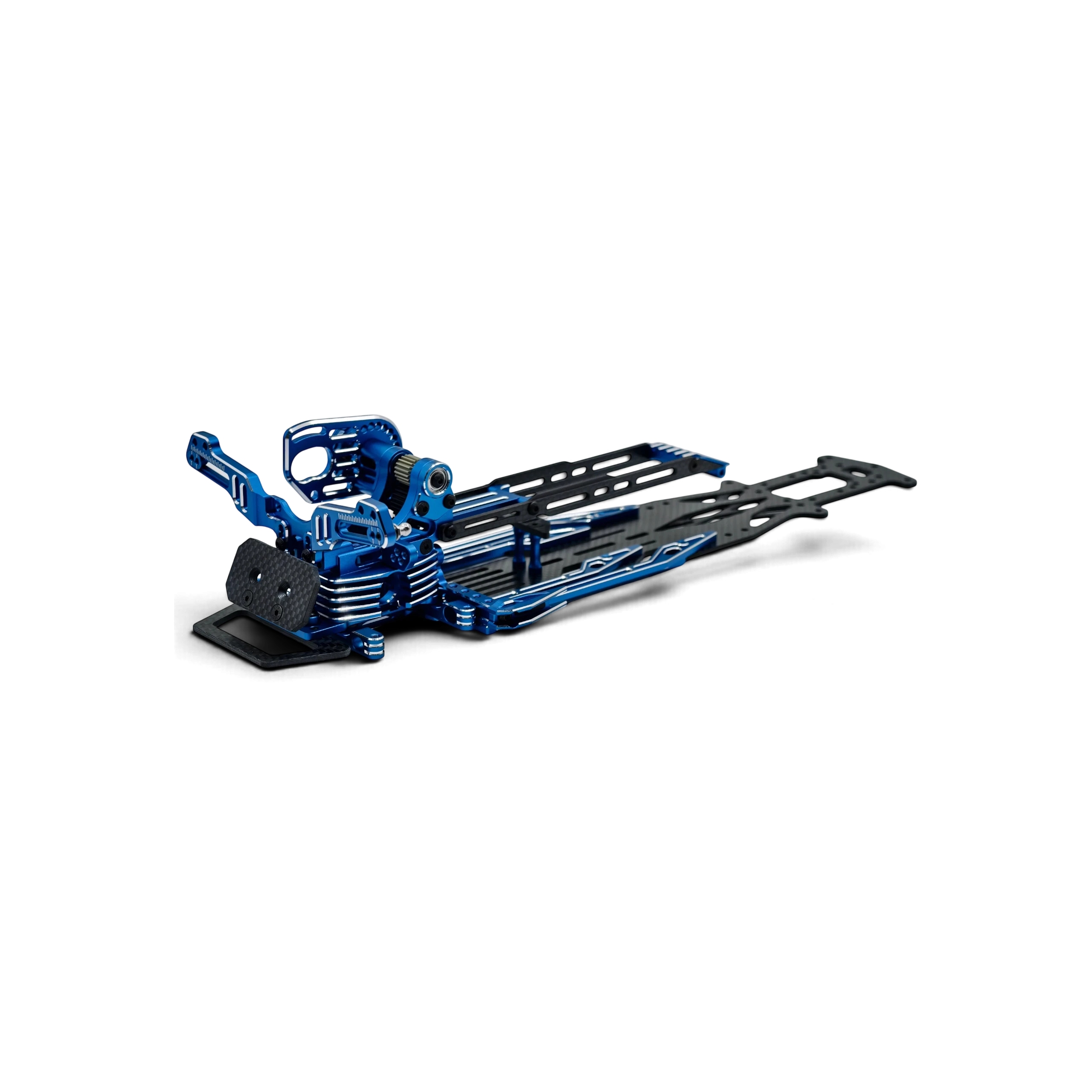 Kit de conversion châssis SV2 Rhino Racing bleu en carbone pour voiture RC DriftParadiZ