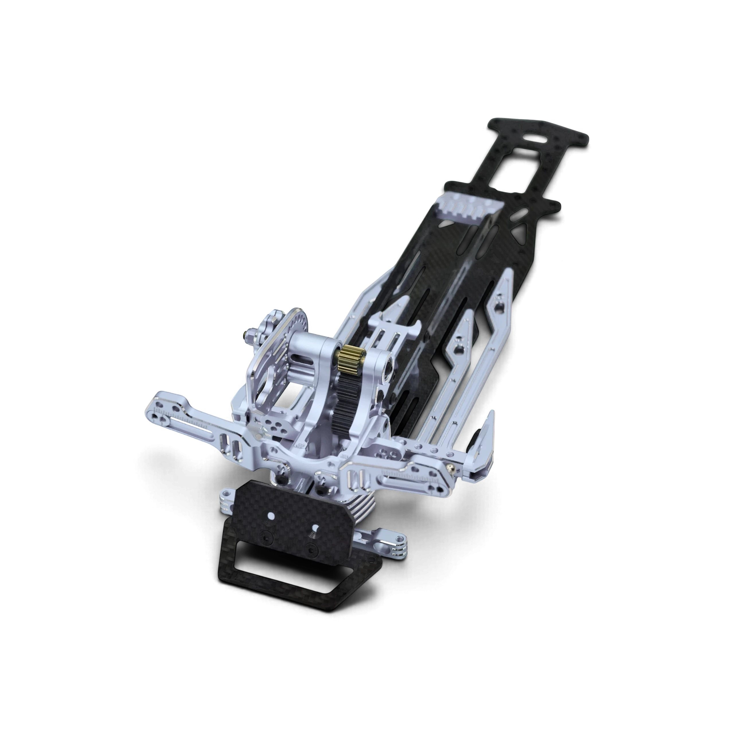 Kit de conversion châssis SV2 Rhino Racing pour voiture RC drift avec platine carbone et transmission aluminium