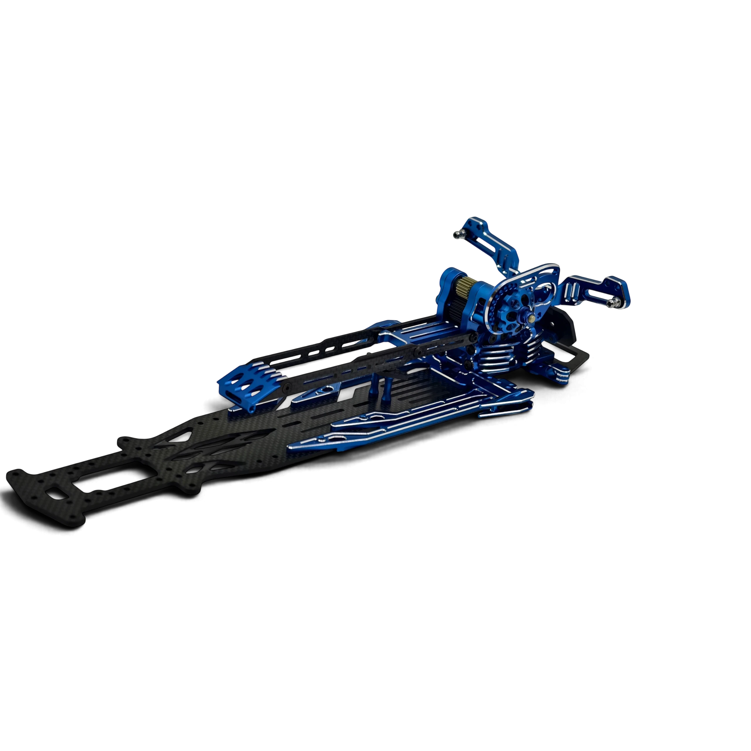 Kit de conversion châssis SV2 Rhino Racing par DriftParadiZ avec platine en carbone et pièces en aluminium bleu