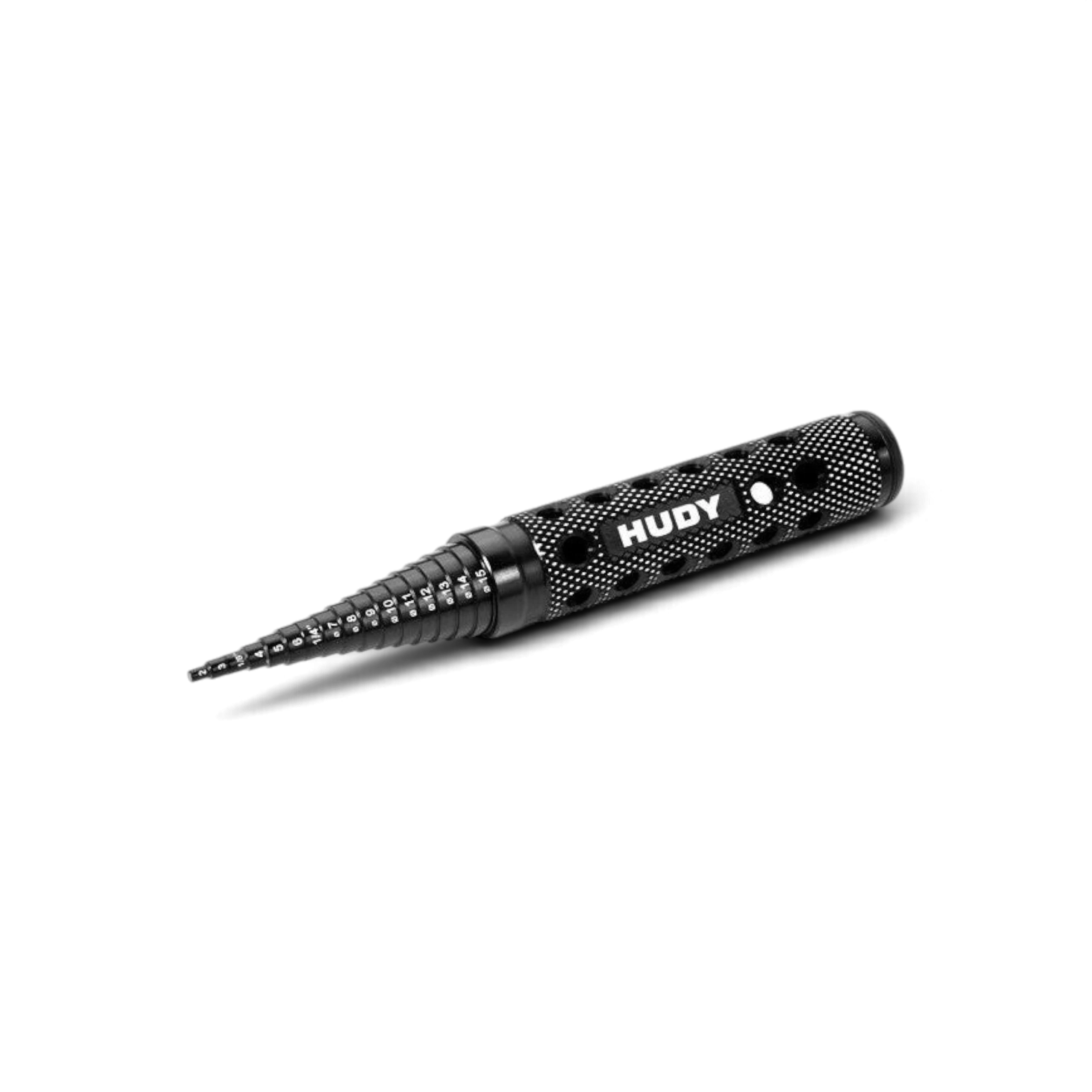 Outil de contrôle de roulements HUDY DriftParadiZ pour voitures RC, diamètre 2 à 15 mm, corps noir antidérapant