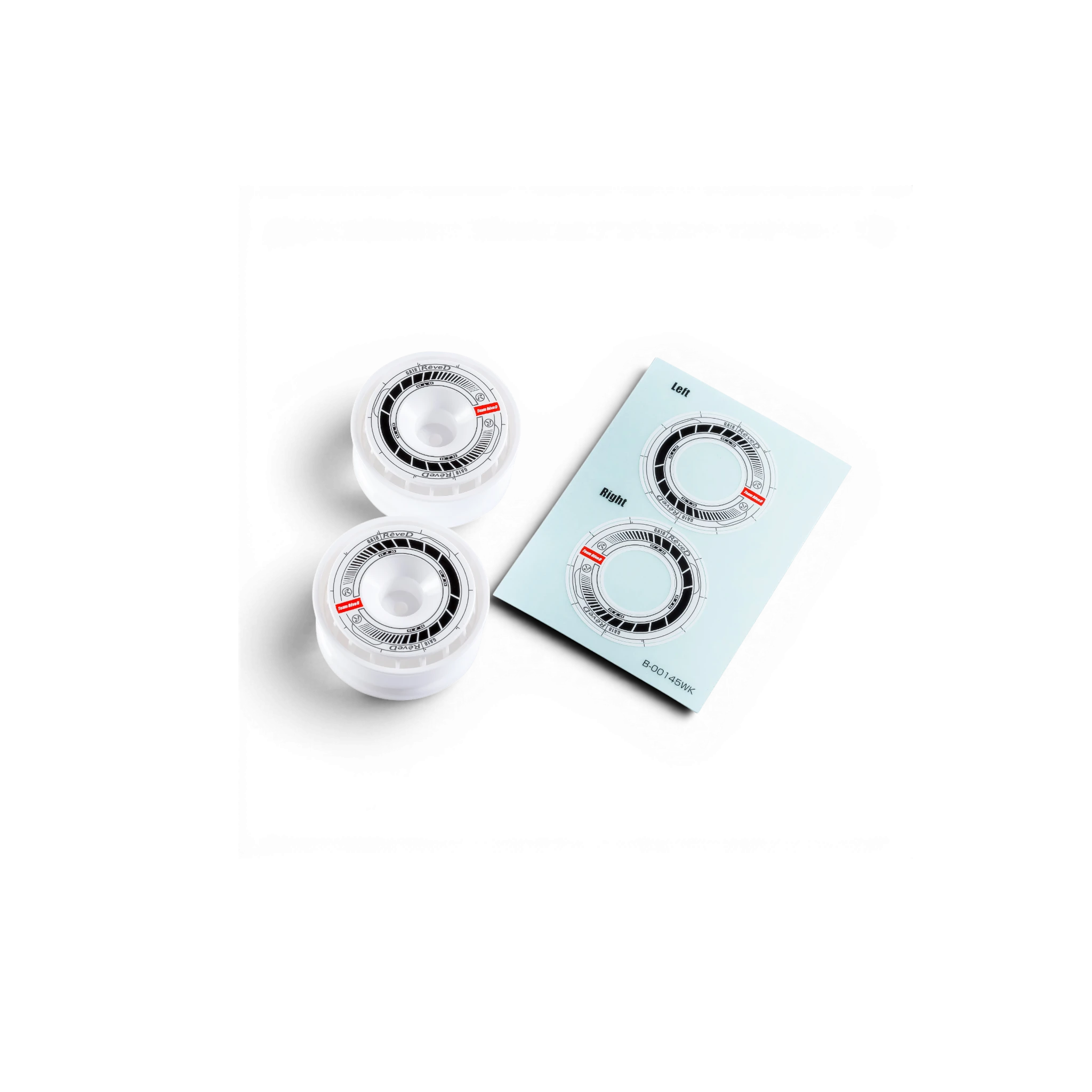 Stickers DriftParadiZ pour jantes RC RW-GA18, autocollants prédécoupés style racing pour voitures télécommandées