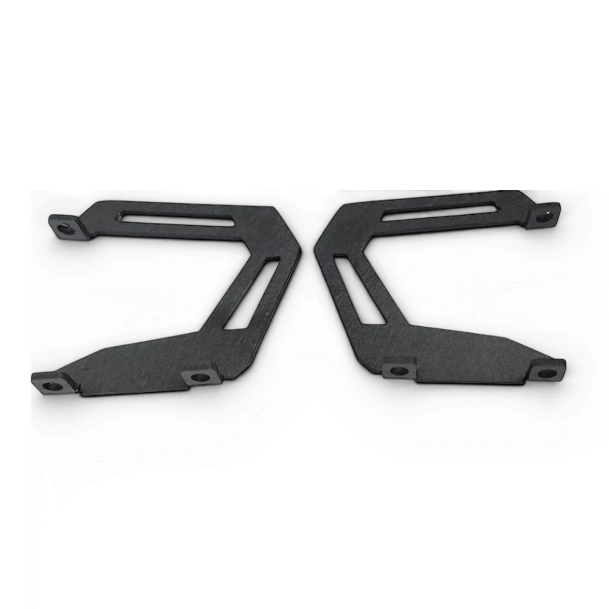 Support d'aileron DriftParadiZ en aluminium noir pour voiture RC drift, offrant une fixation rigide et stable.