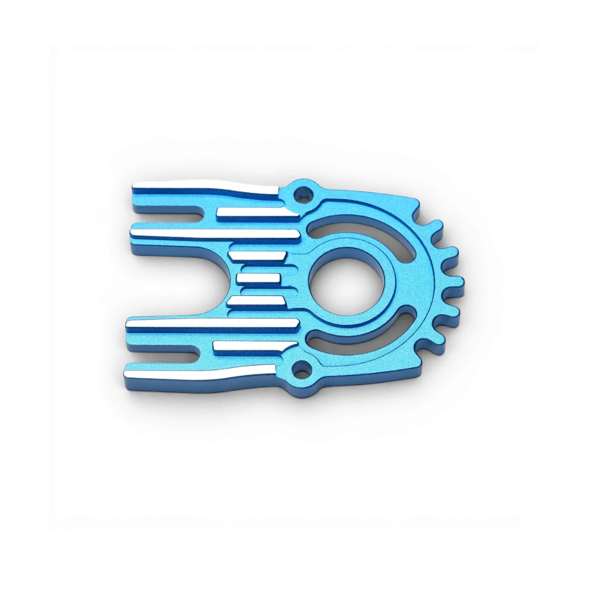 Support moteur DriftParadiZ en aluminium bleu avec dissipateur thermique pour châssis RC RD et SD