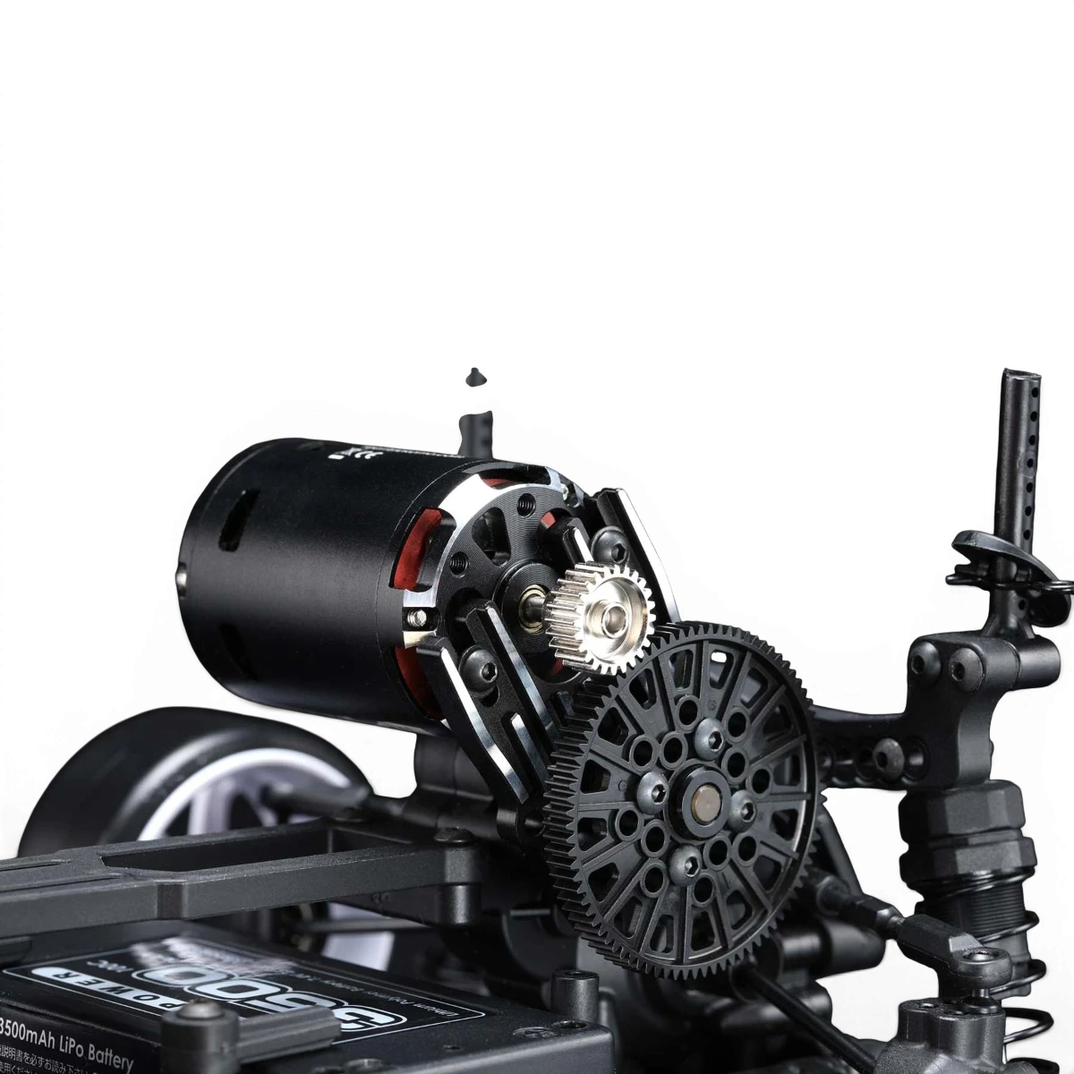 Support moteur en aluminium DriftParadiZ avec dissipateur thermique pour châssis RC Yokomo RD et SD
