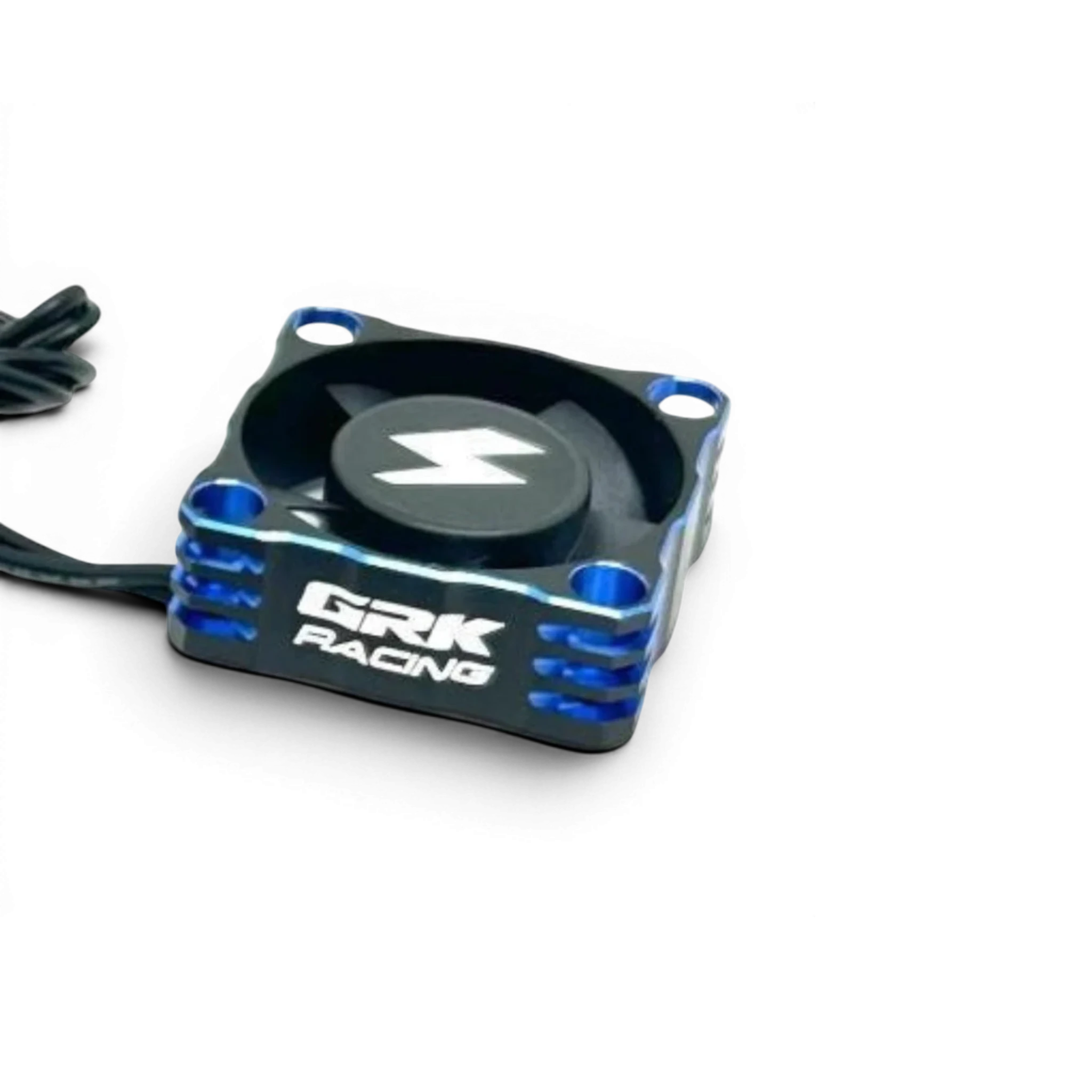 Ventilateur DriftParadiZ GRK RACING 30mm en aluminium noir et bleu pour refroidissement de châssis RC