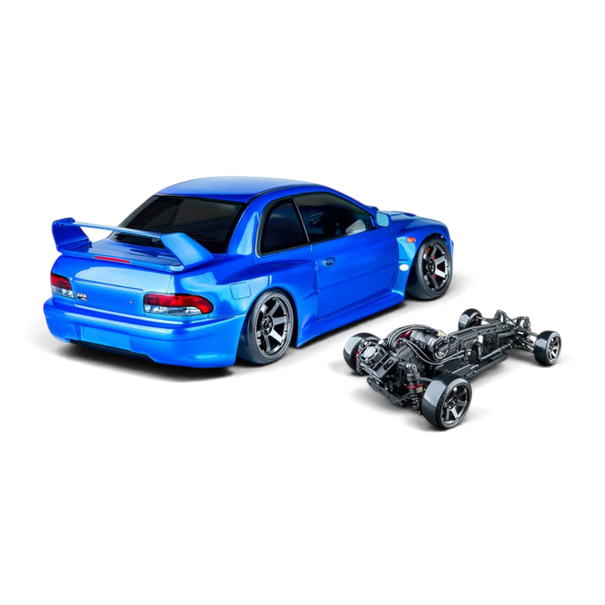 Voiture RC Drift Max Speed Technology RMX 4 RTR brushless sensored, prête à rouler, vue de face avec pneus drift et carrosserie détaillée.