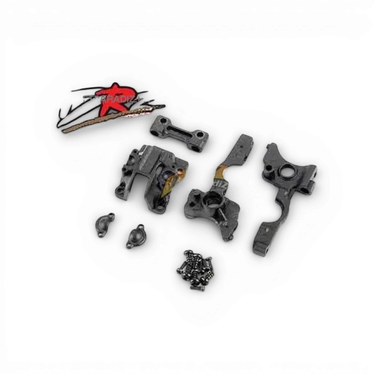 Cellule arrière DRZ/DRZV2 pour RC miniature Atomic RC, pièce détachée avec détails visibles sur la photo.