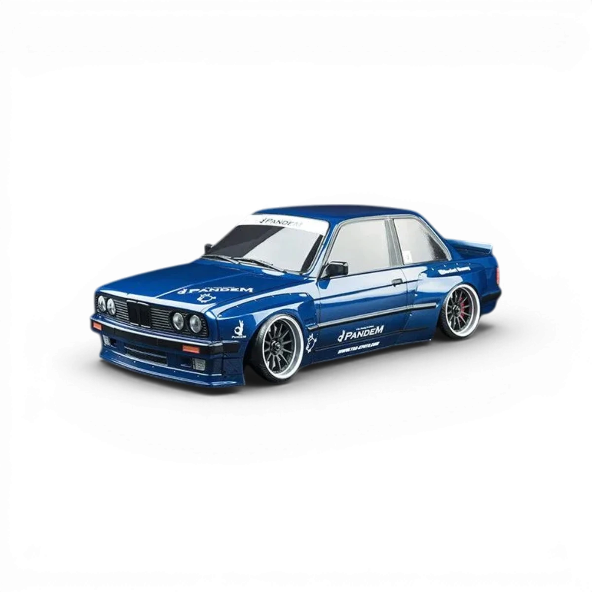Carrosserie E30 RB Max Speed Technology, design de voiture de course pour modèles RC, vue de face avec détails colorés.