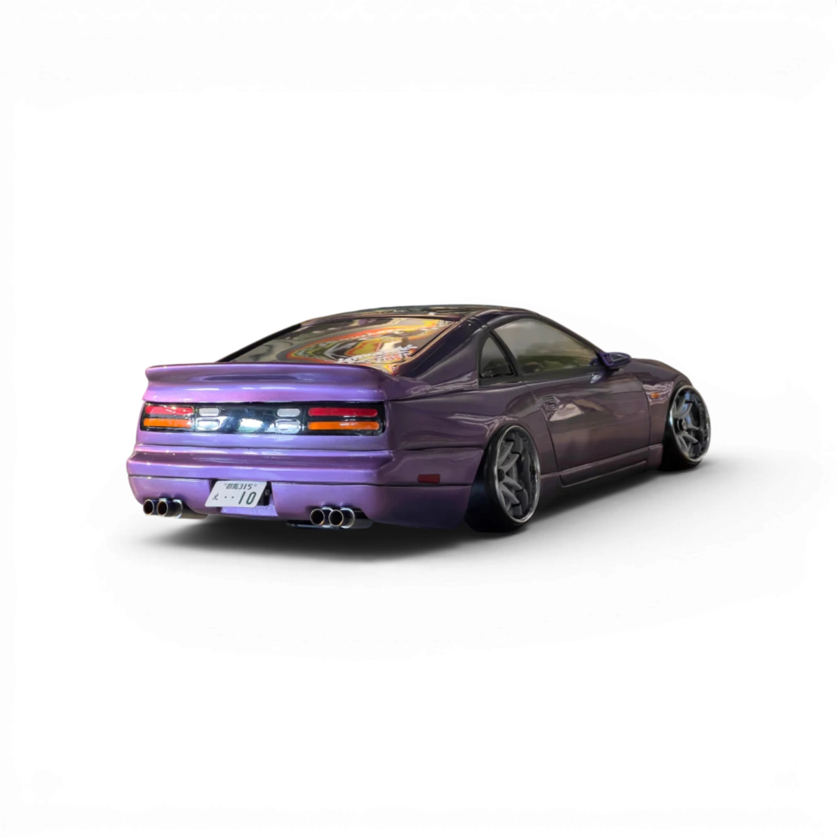 Echappement double 8mm "Burn" - ETO Works - STD-D-8YCB-15 - DriftParadiZ