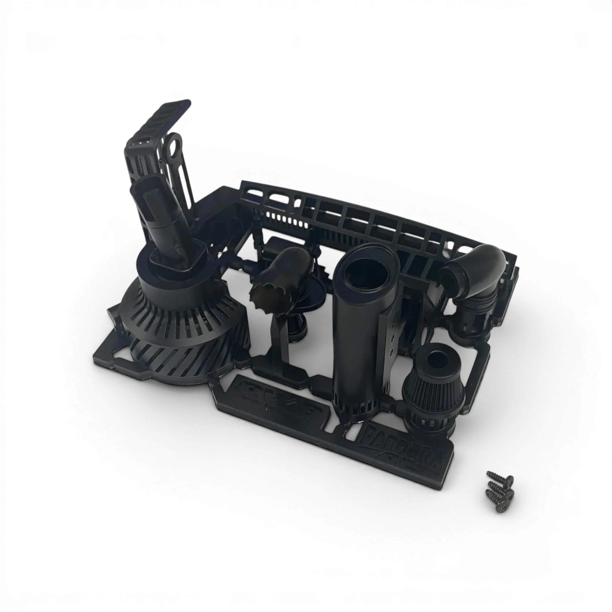 Échappement RWB Rotana de Pandora RC pour customisation de voiture, pièce automobile visible en image.