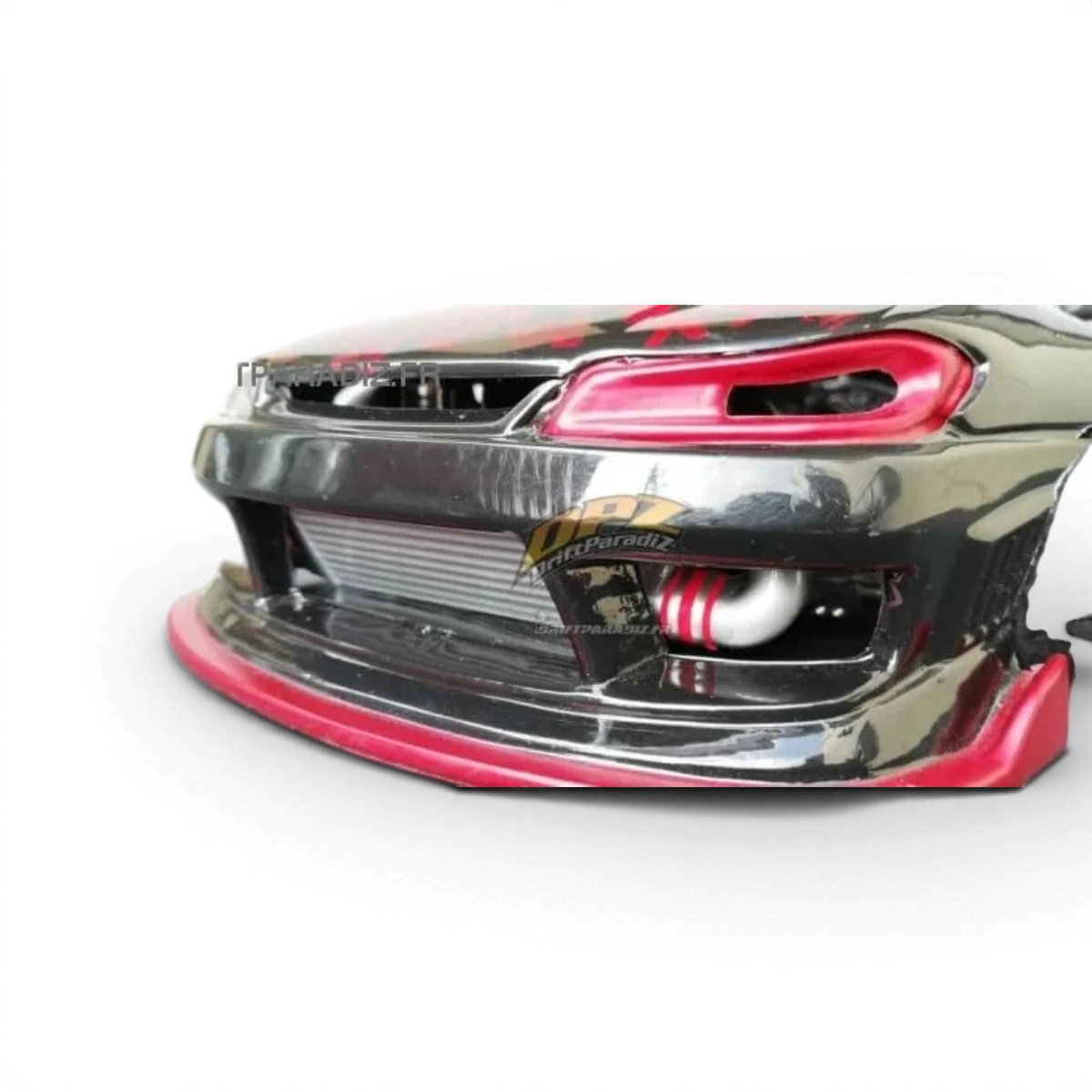 Ensemble d'intercooler léger en polycarbonate pour customisation, fabriqué par Pandora RC, idéal pour voitures de drift.