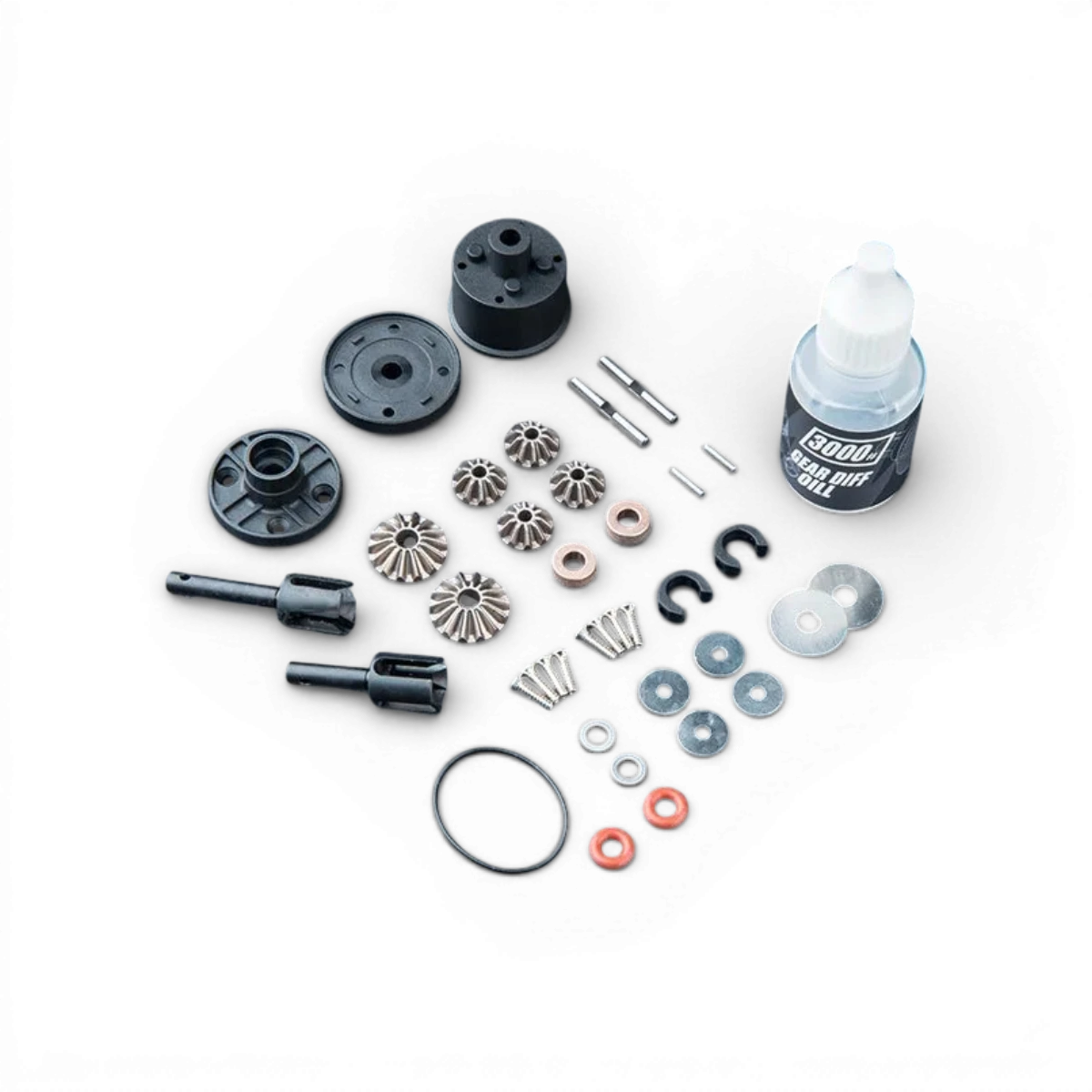 Ensemble différentiel renforcé avec pignon V2 en métal de Max Speed Technology, pièce détachée pour voiture RC.