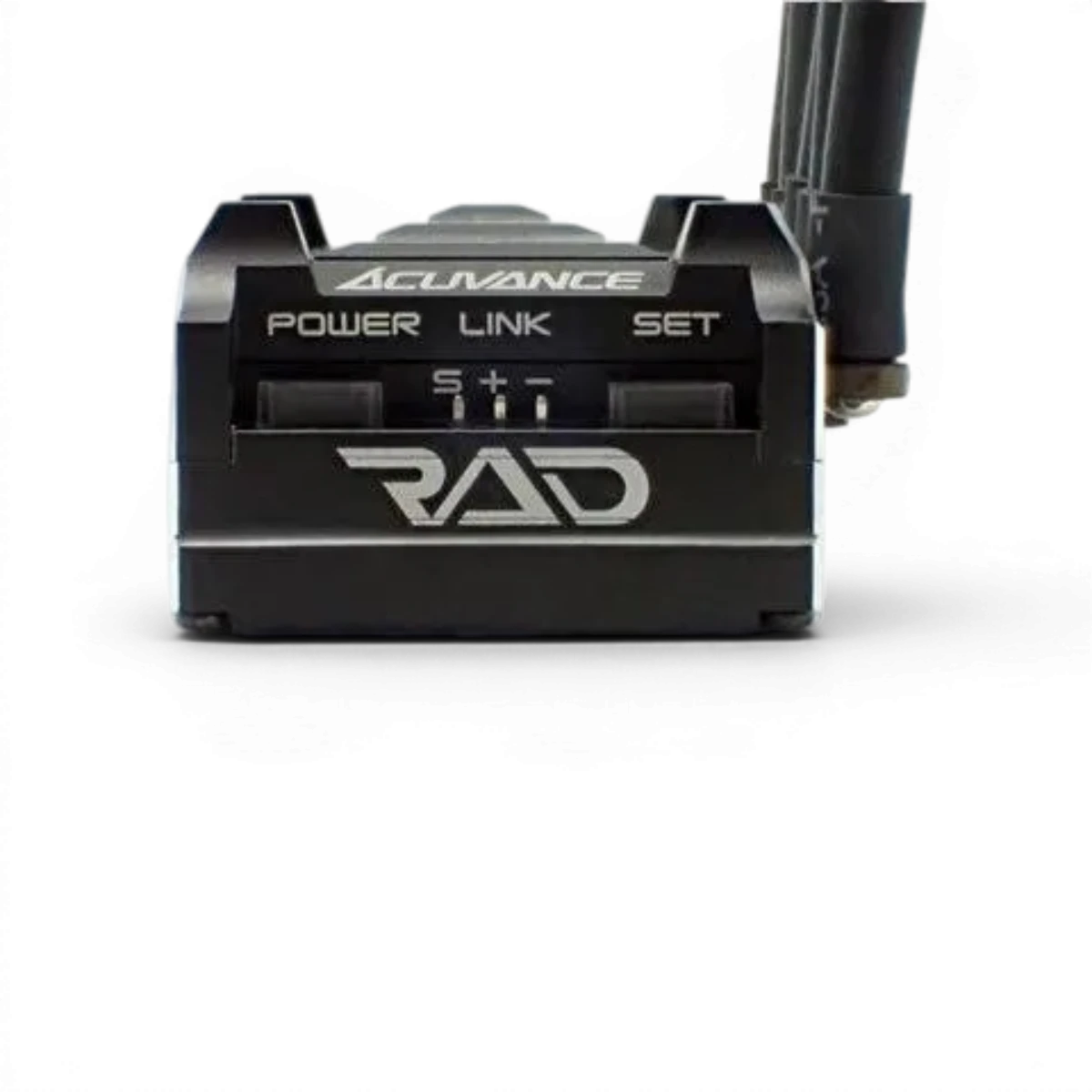 Diffuseur électronique Esc RAD Rouge Edition de la marque Acuvance, avec interface rouge et boutons de contrôle visibles.