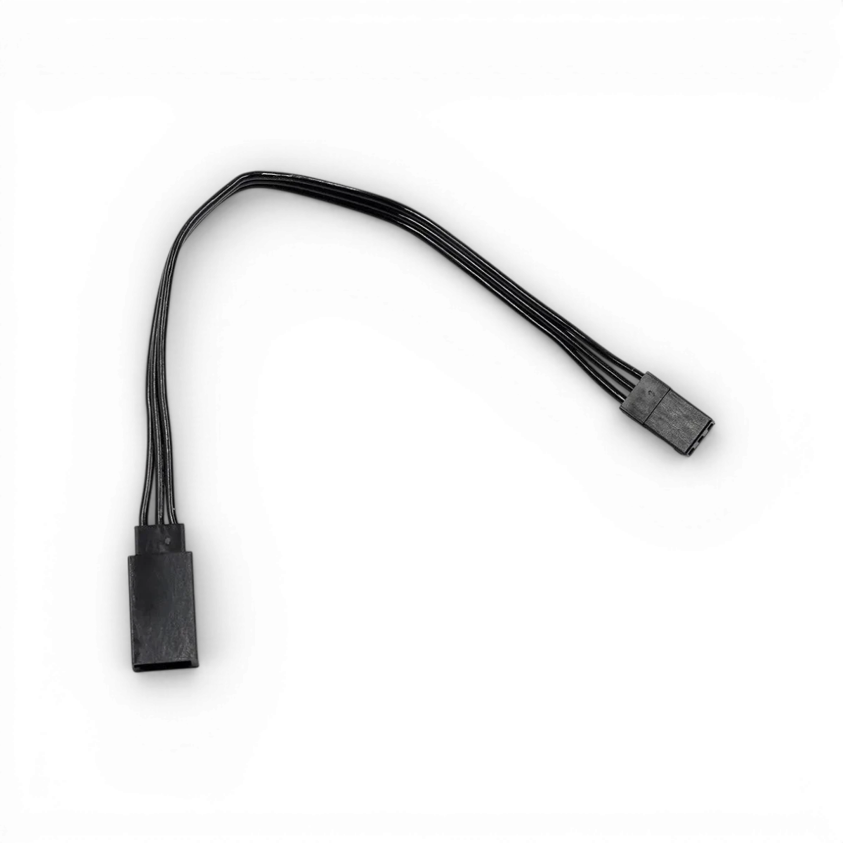 Extension 15cm pour servo ESC Yeah Racing, électronique noire, connecteur JR, câble flexible et durable pour modélisme.