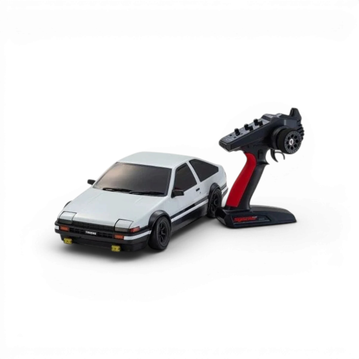 Carrosserie blanche Toyota Sprinter Trueno AE86 pour voiture télécommandée Kyosho FAZER D2 1:10 Drift ReadySet