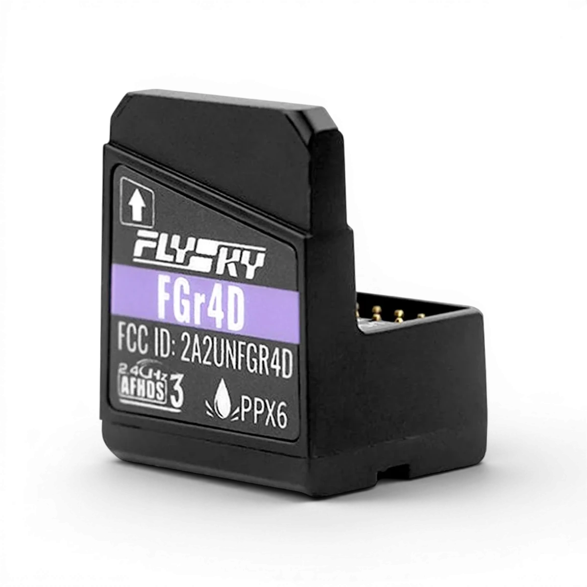 Télécommande Flysky FGr4S FGr4D AFHDS3 pour drone ou modèle réduit, avec écran et boutons de contrôle.