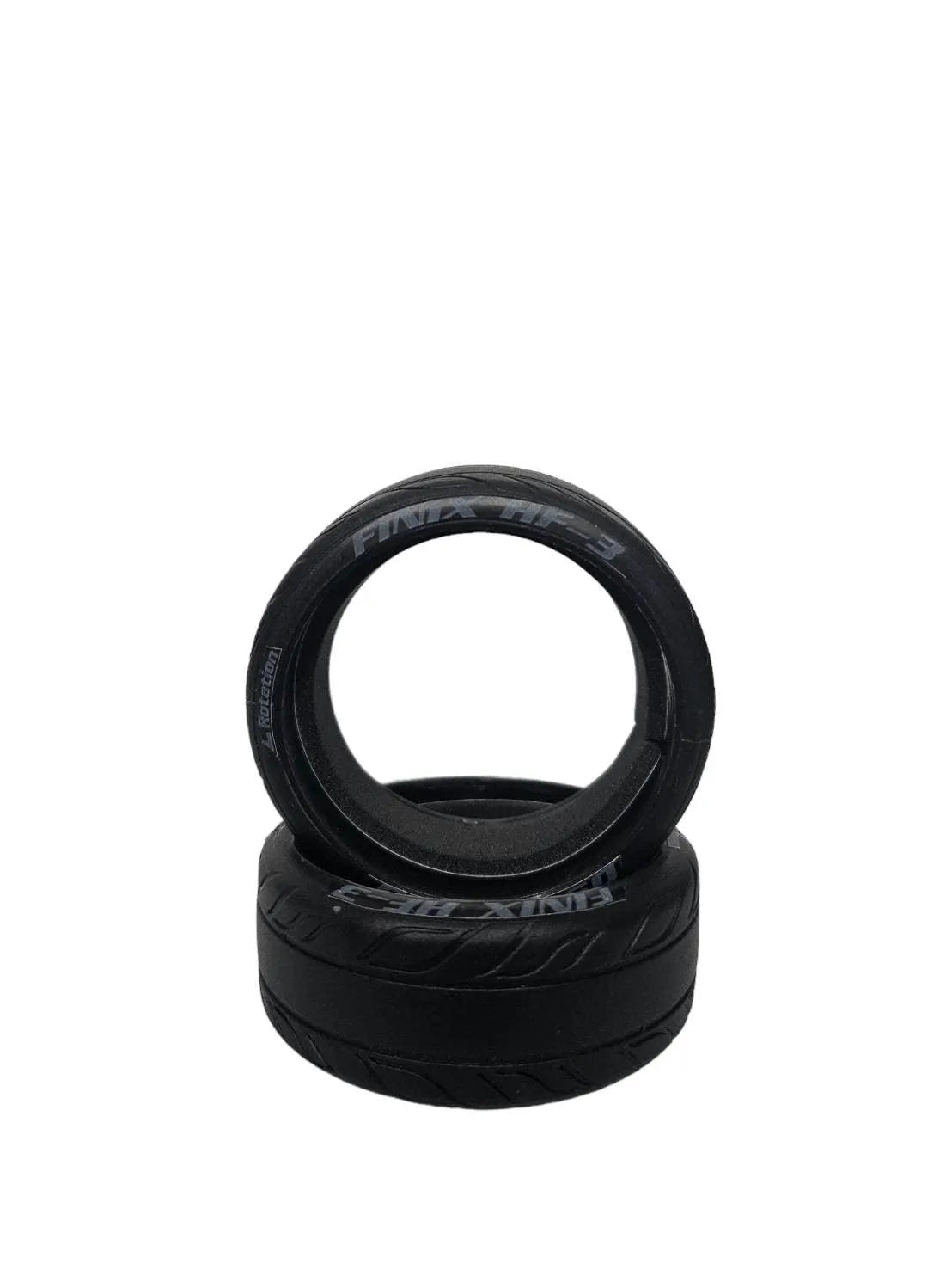 Quatre roues Finix HF3 DS Racing pour surfaces lisses et béton, adaptées pour véhicules RC ou modèles réduits.
