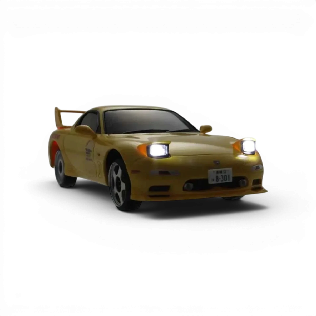 Carrosserie Kyosho FIRST MINI-Z 1:28 Mazda RX-7 FD3S Initial D, design détaillé, modèle réduit de voiture.