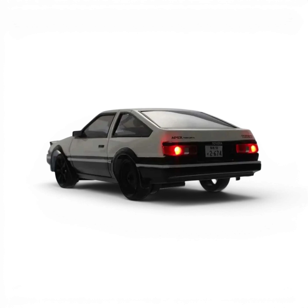 FIRST MINI-Z 1:28 INITIAL-D TOYOTA SPRINTER TRUENO AE86 WH/BK - Kyosho - DriftParadiZ