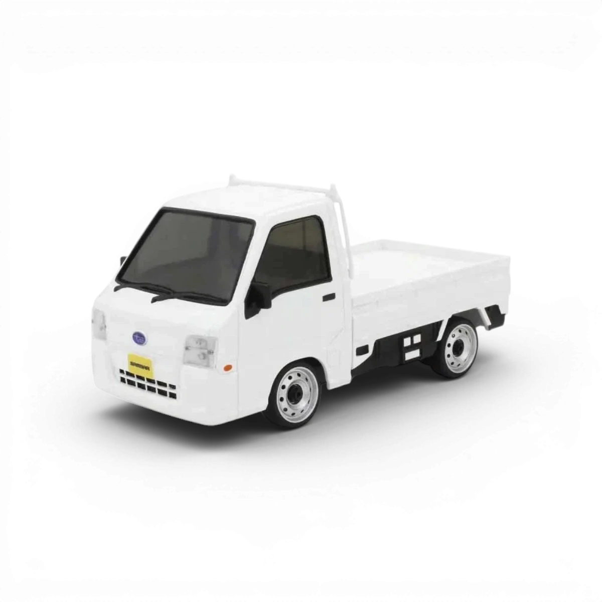 Carrosserie pour voiture miniature FIRST MINI-Z 1:28 Subaru Sambar WH de Kyosho, détails de la carrosserie en plastique.