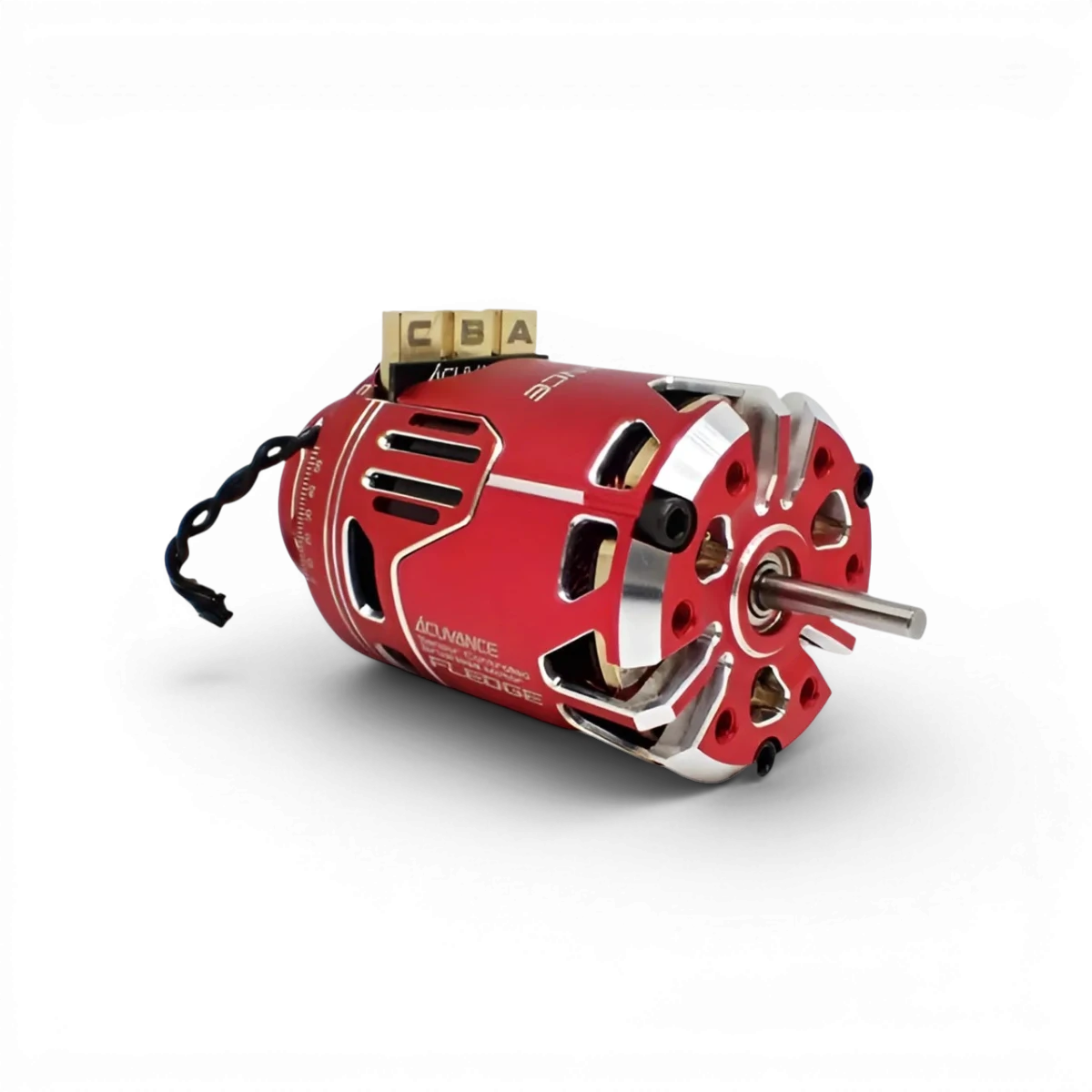Ventilateur intégré Fledge 13.5T Rouge avec moteur brushless, technologie électronique, par Acuvance.