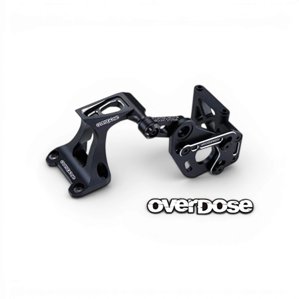 Support moteur flottant noir pour OD Galm, pièce détachée Overdose, fixation robuste pour bateau ou jet ski.