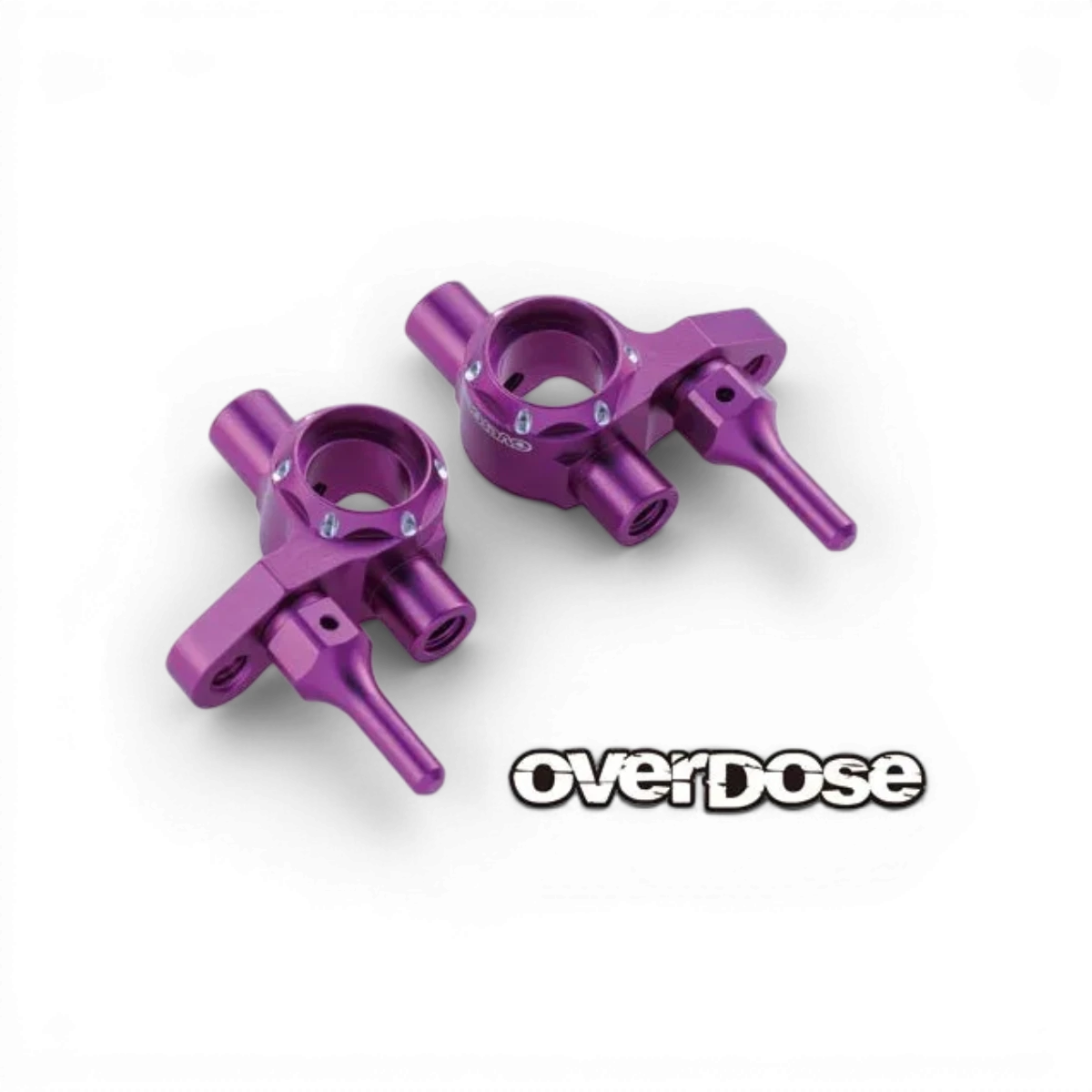 Fusées aluminium ES Type-2 Overdose, pièces détachées pour modélisme, visibles en image avec finition en aluminium.