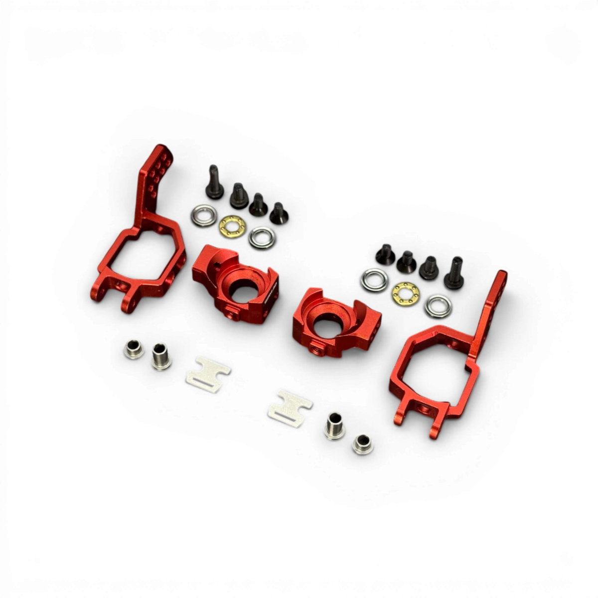 Fusées arrière en aluminium réglables de la marque TEAM AD, conçues pour améliorer la performance de votre véhicule.