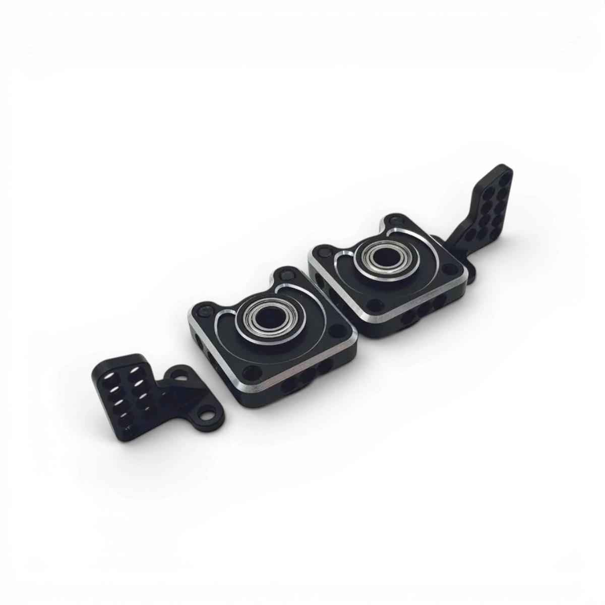 Fusées arrière en aluminium Shark de RhinoRacing pour voiture de drift, avec design robuste et finition de qualité.