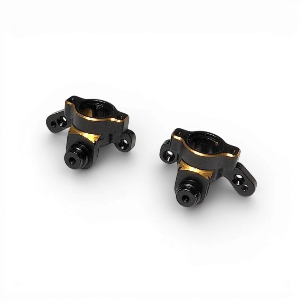 Fusées avant en aluminium DRZ3 pour voiture RC Atomic RC Mini, pièce détachée robuste et légère, visible en image.