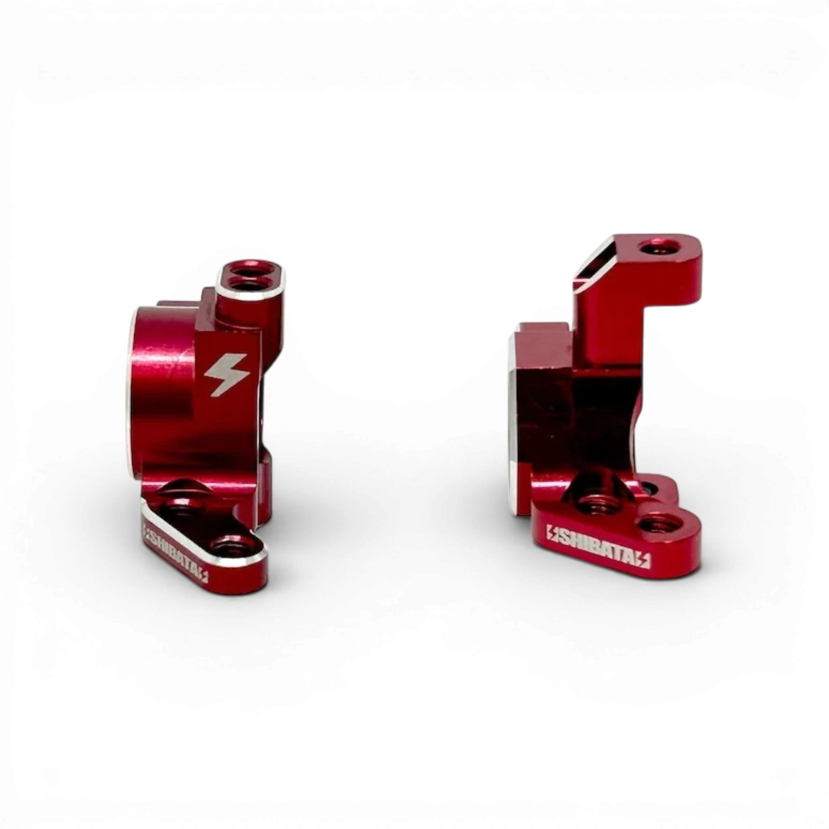 Fusées avant légères Ver.Y pour voiture, pièce détachée de la marque SHIBATA, avec détails visibles en aluminium léger.