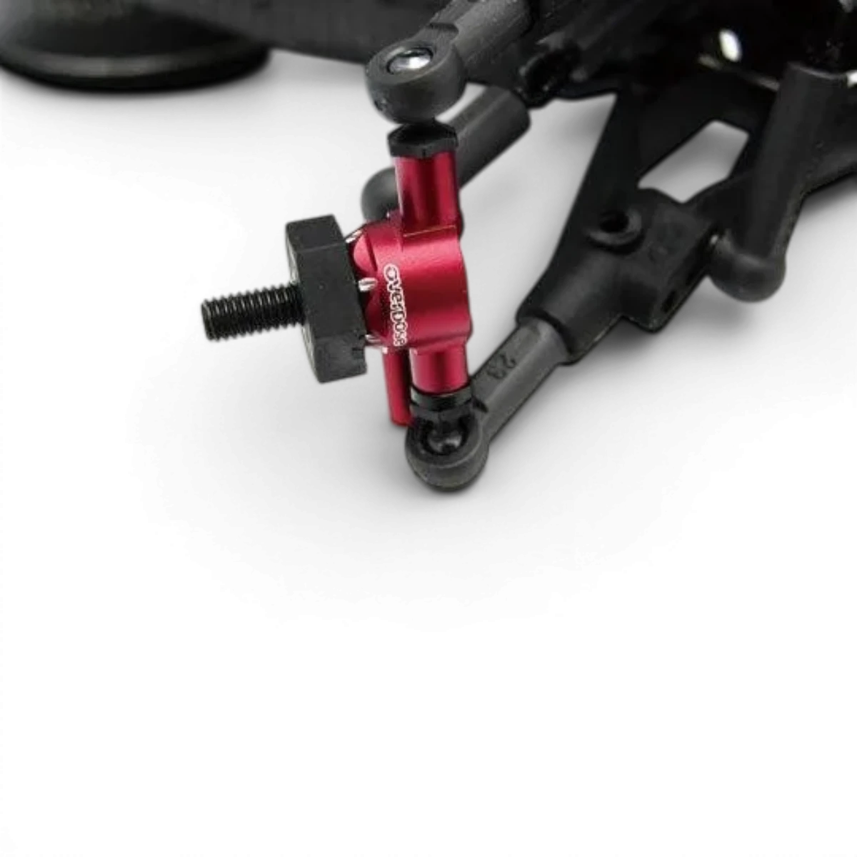 Pièces détachées Fusées ES en aluminium violettes pour série Galm, marque Overdose, conçues pour drift et modélisme.